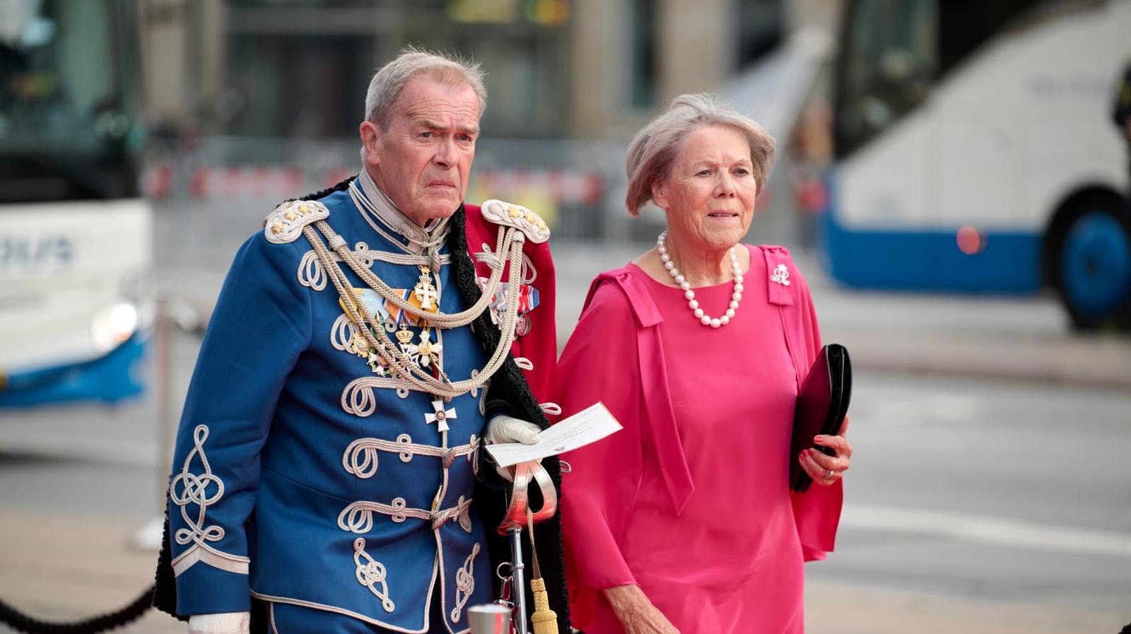 John og Karen Kidde-Hansen var på gæstelisten til gallaforestillingen i anledningen af dronning Margrethes 50årsjubilæum i 2022.