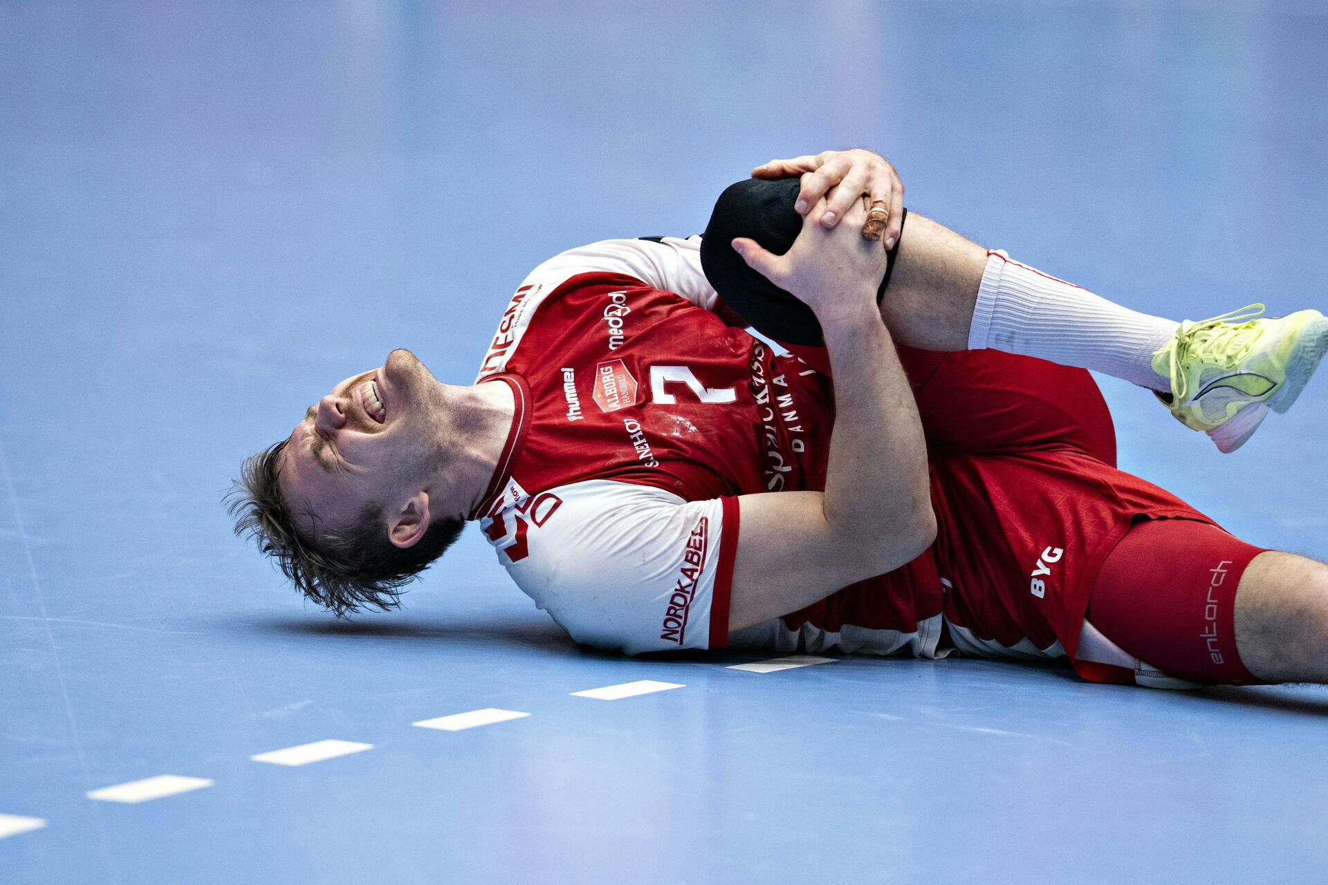 Thomas Arnoldsen kom til skade, da Aalborg mødte Kielce i Champions League onsdag aften.