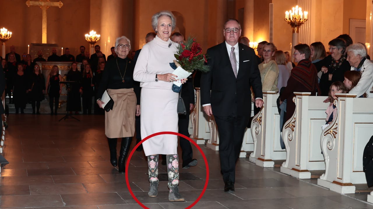 Se flere billeder af prinsesse Benediktes støvler i galleriet længere nede i artiklen.