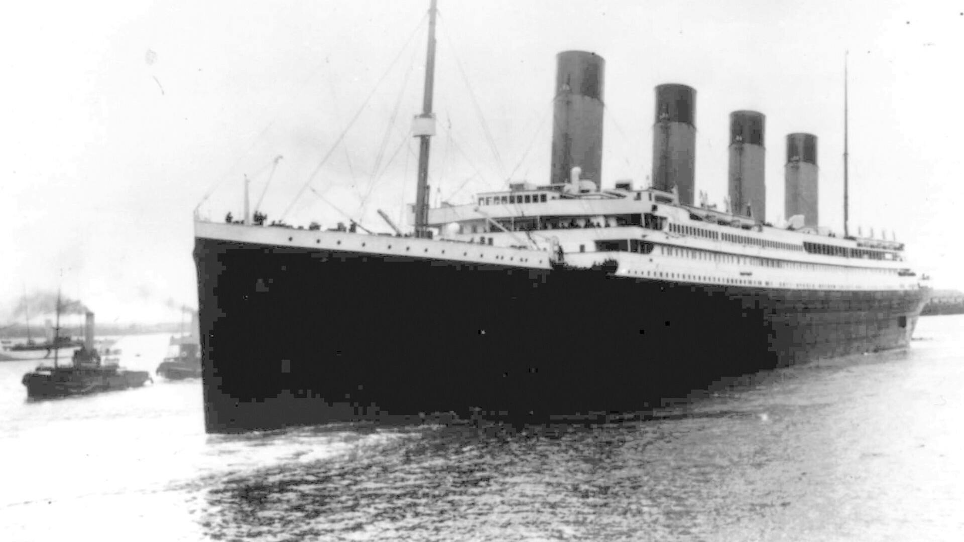 FILE - The Titanic leaves Southampton, England, April 10, 1912, on her maiden voyage. The company that owns the salvage rights to the Titanic is undertaking its first expedition to the wreckage of the ship in 14 years, and those involved in the mission said they have both heavy hearts and lofty goals for the trip. (AP Photo, File)