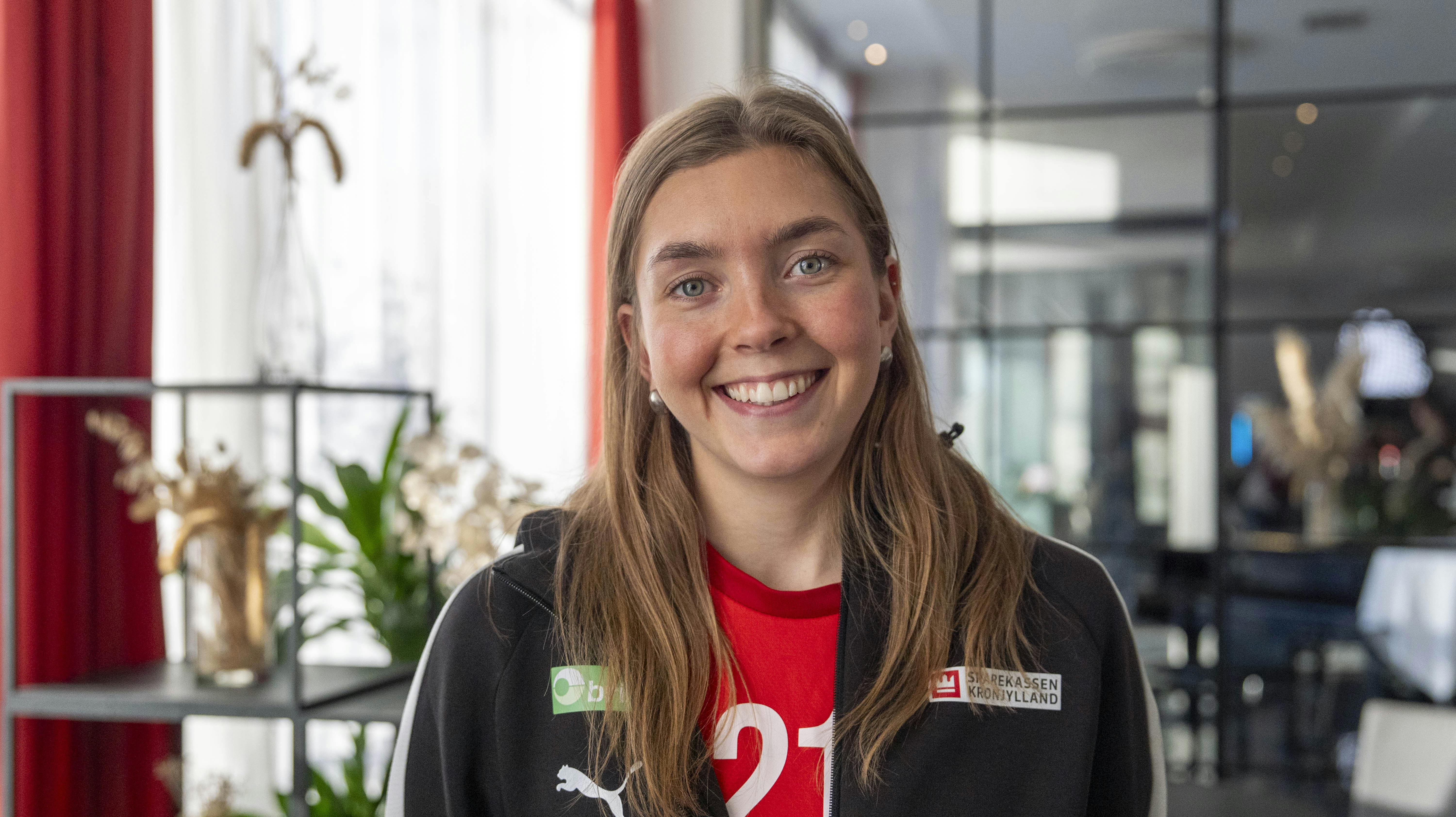 Andrea Aagot er glad for den nye aftale med Odense Håndbold.