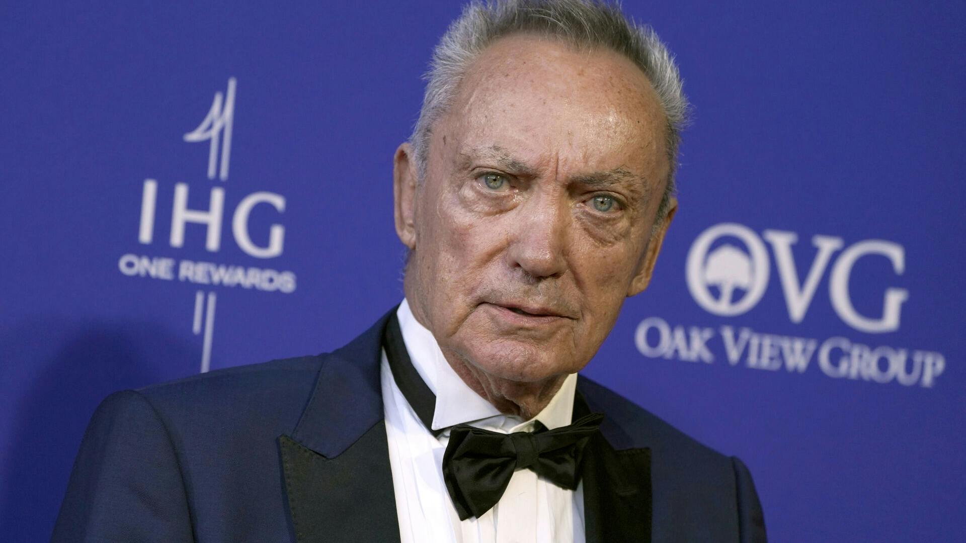 Udo Kier arrives at the 35th annual Palm Springs International Film Festival Awards Gala on Thursday, Jan. 4, 2024, in Palm Springs, Calif. (Photo by Jordan Strauss/Invision/AP)