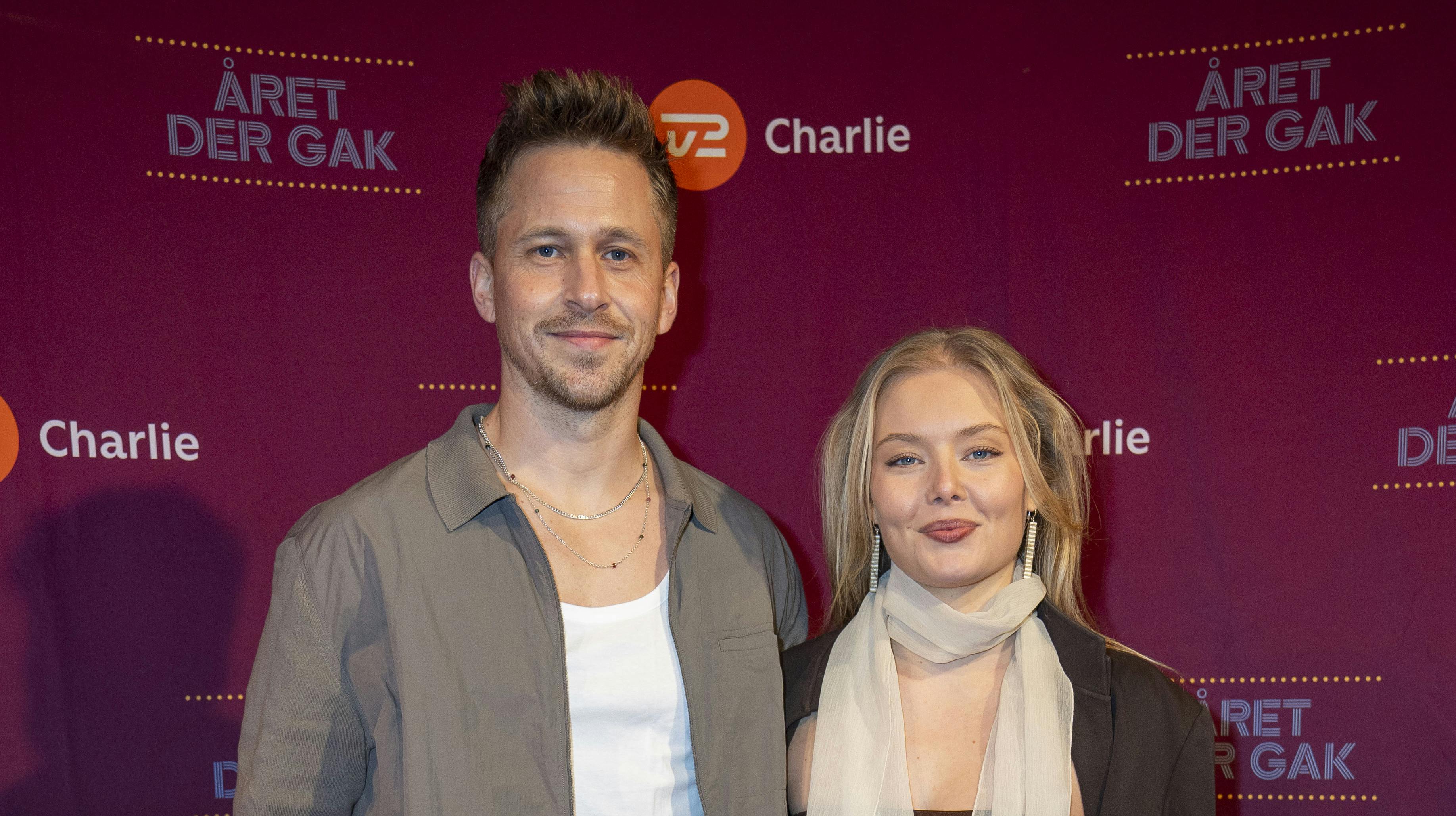 Skuespiller Jakob Åkerlind og med kæresten Alma Agger, der vandt "X Factor" i 2020.