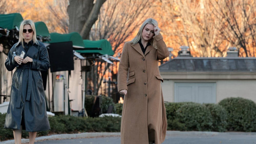 En kvinde, som er mor til nevø til Karoline Leavitt, som er pressetalsperson for Det Hvide Hus, er tilbageholdt af ICE. Billedet er fra tidligere på ugen, hvor Leavitt talte til fremmødte journalister. (Arkivfoto). - Foto: Jonathan Ernst/Reuters