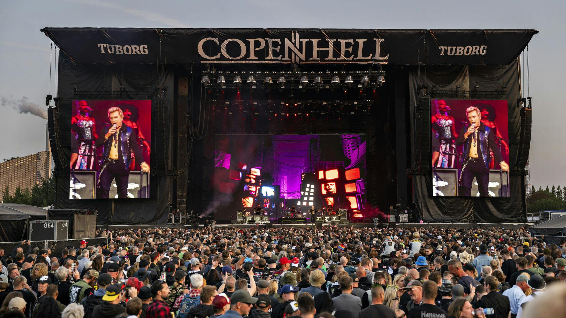 Billy Idol på Helviti scenen under Copenhell heavy Metal festival på Refshaleøen fredag den 20. Juni 2025. (Foto: Torben Christensen/Scanpix 2025)