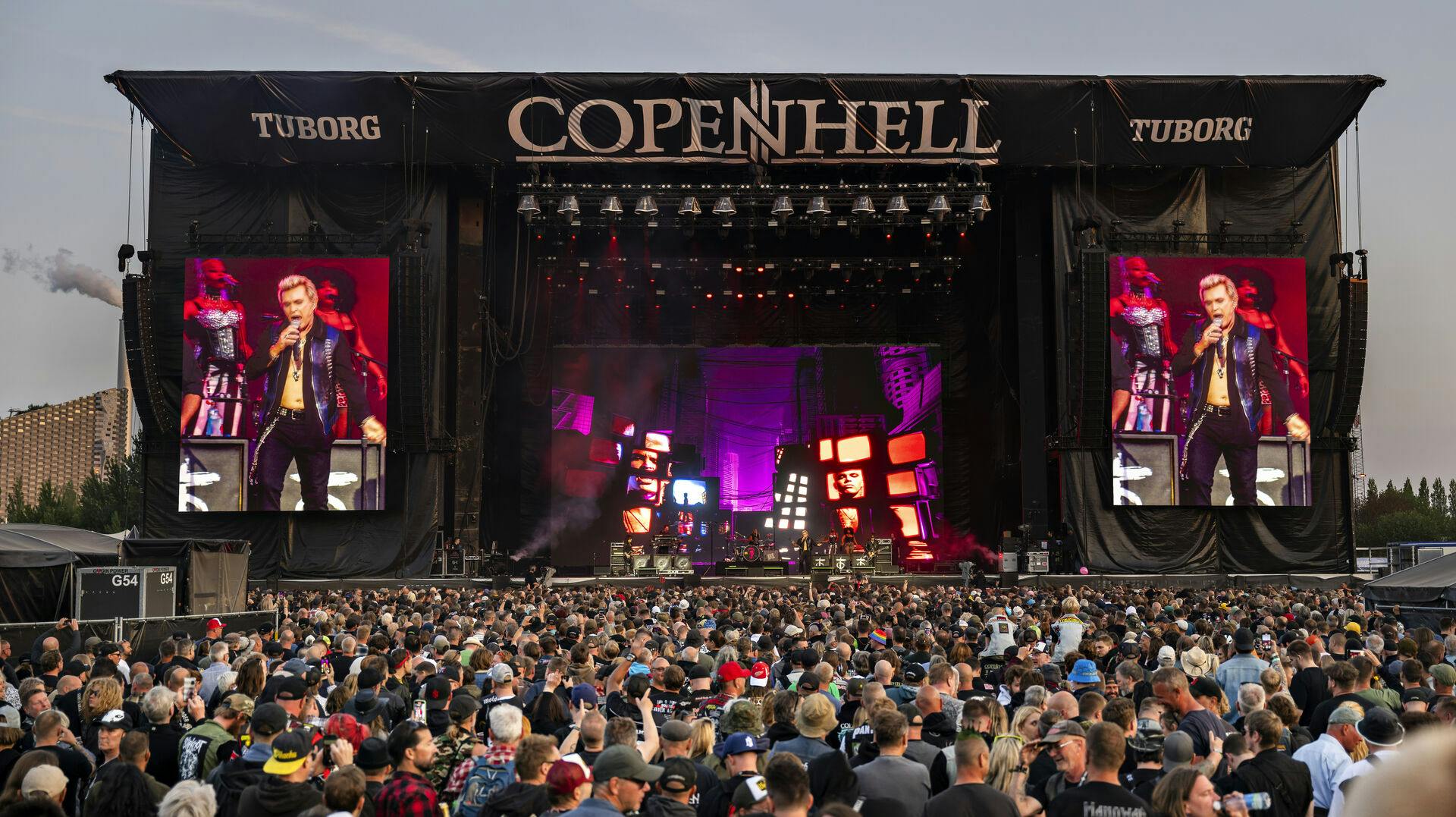 Billy Idol på Helviti scenen under Copenhell heavy Metal festival på Refshaleøen fredag den 20. Juni 2025. (Foto: Torben Christensen/Scanpix 2025)
