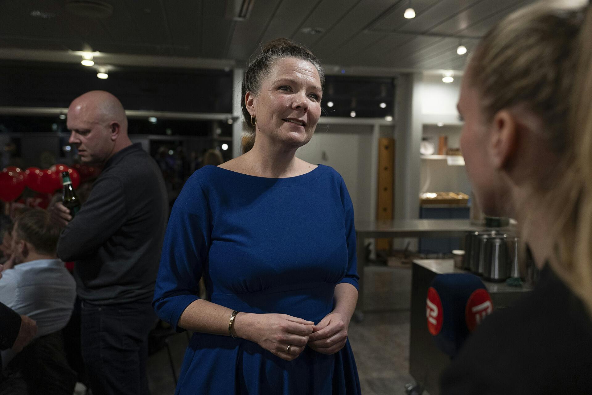 Socialdemokratisk borgmester i Køge, Marie Stærke til valgaften. Valgaften på Køge Rådhus efter kommunal og regionalvalg på Køge Rådhus tirsdag den 18. november 2025.