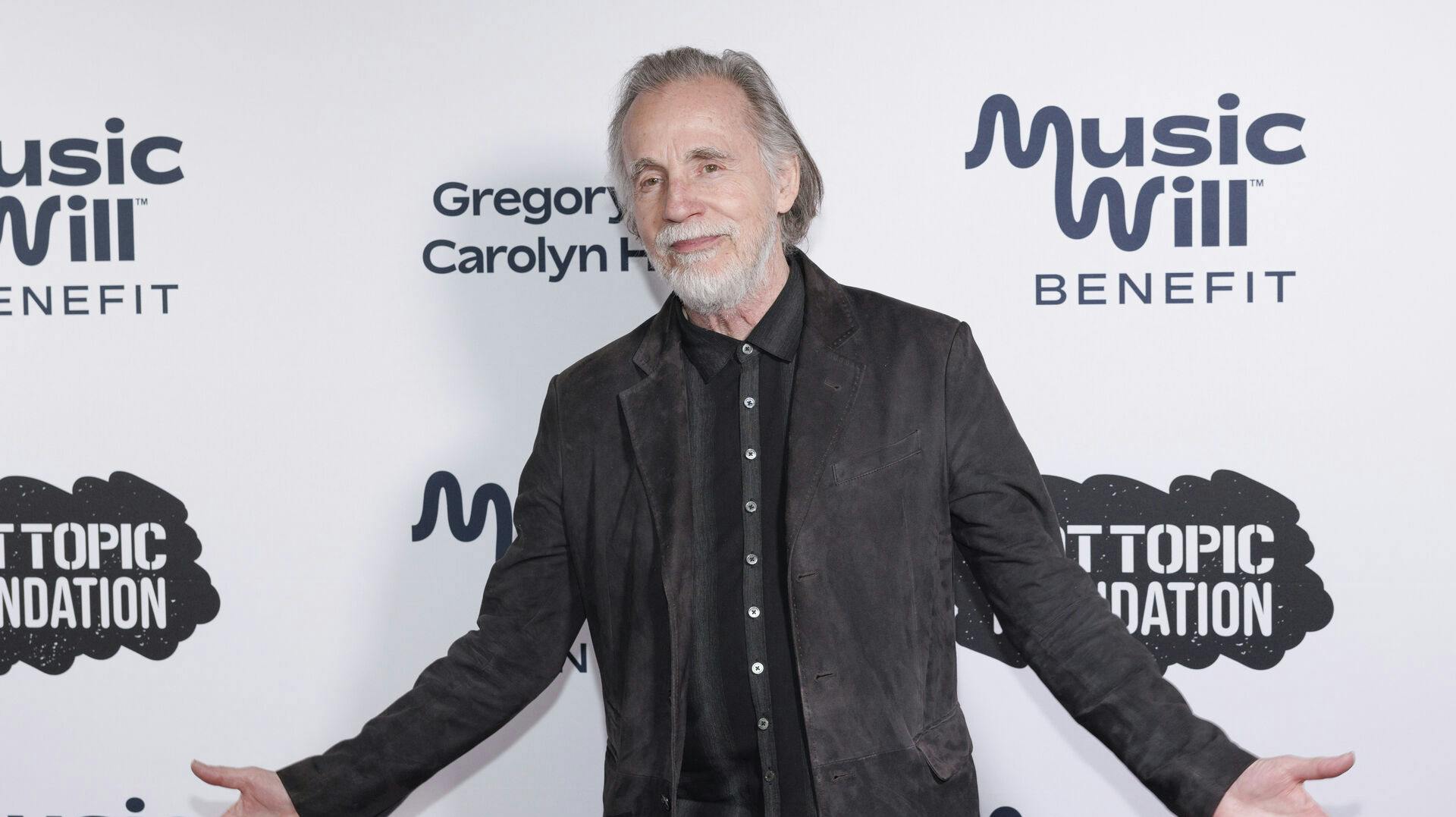 Jackson Browne attends the Music Will Benefit at Gotham Hall on Wednesday, April 9, 2025, in New York. (Photo by CJ Rivera/Invision/AP)