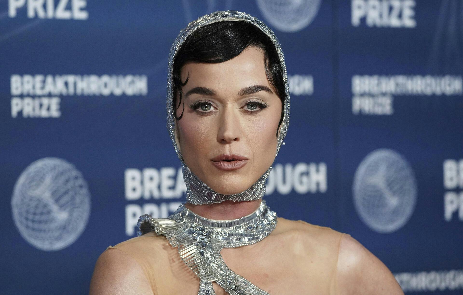 FILE - Katy Perry arrives at the 11th Breakthrough Prize Ceremony on April 5, 2025, in Los Angeles. (Photo by Jordan Strauss/Invision/AP, File)