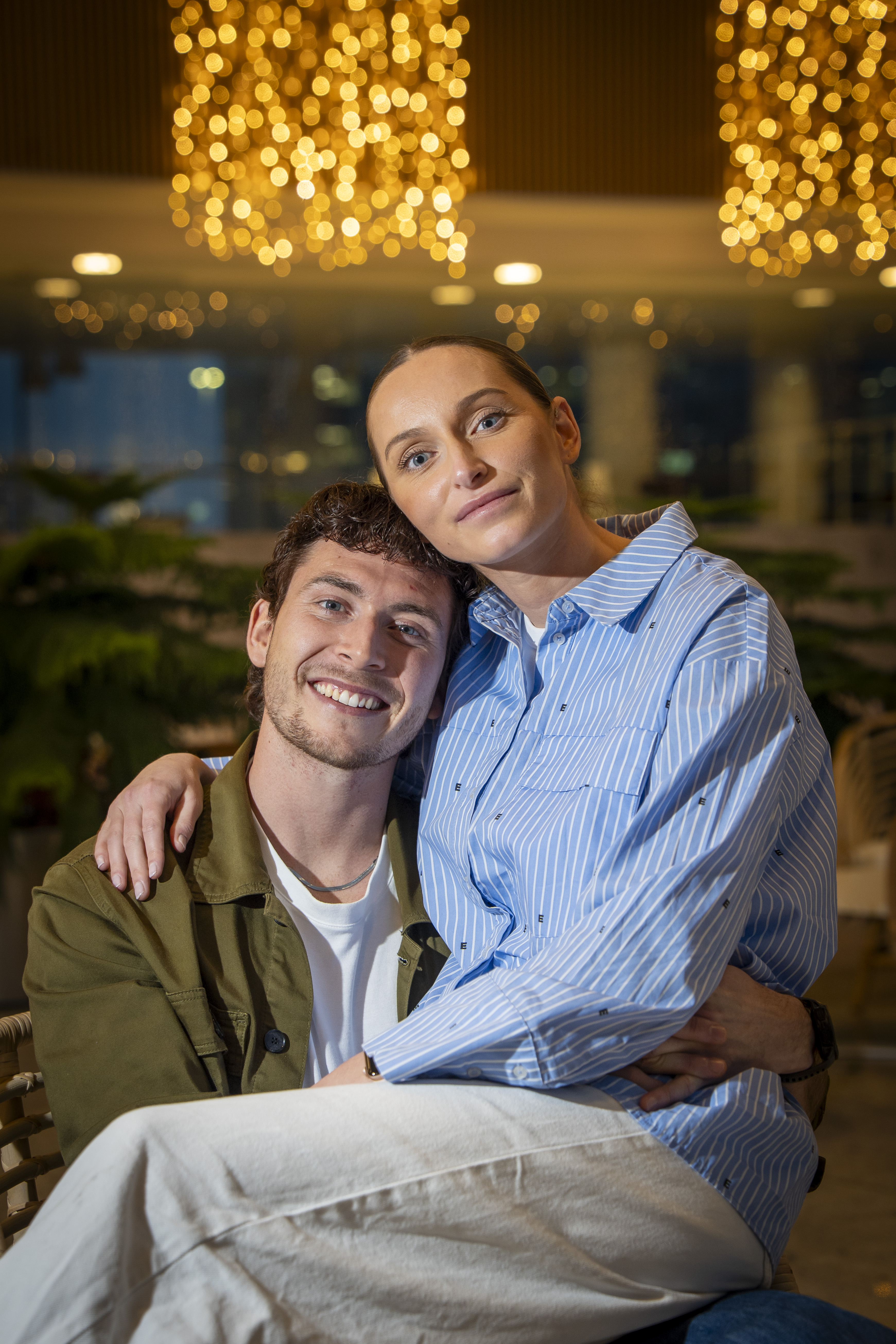 Nicklas Flenø Mikaelsen og Silje Brøns Petersen kunne endelig være helt alene sammen den nat.