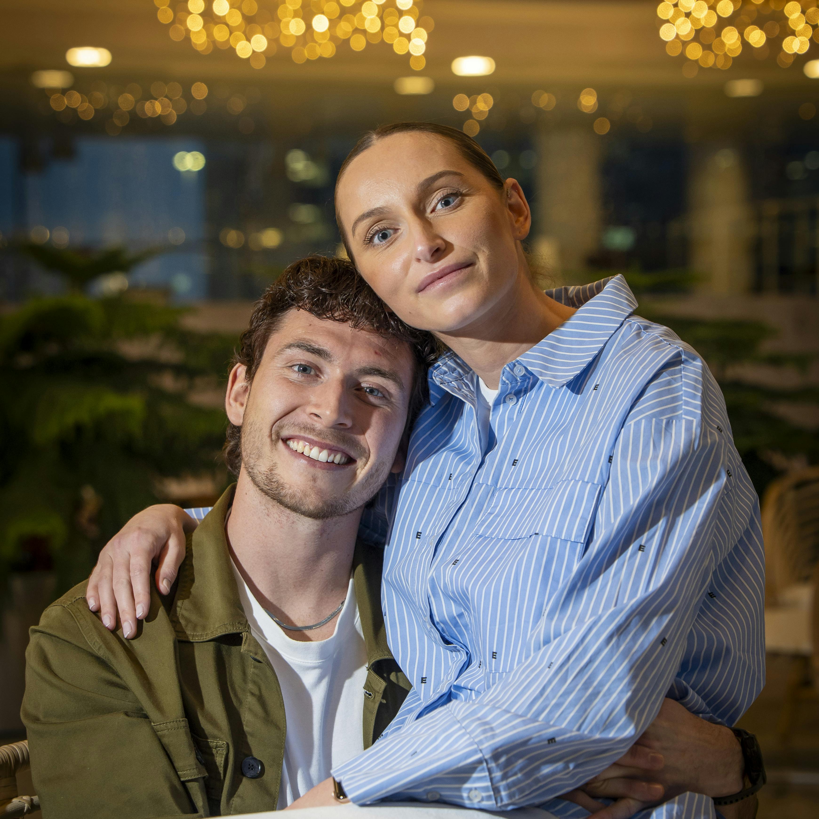 Nicklas Flenø Mikaelsen og Silje Brøns Petersen kunne endelig være helt alene sammen den nat.