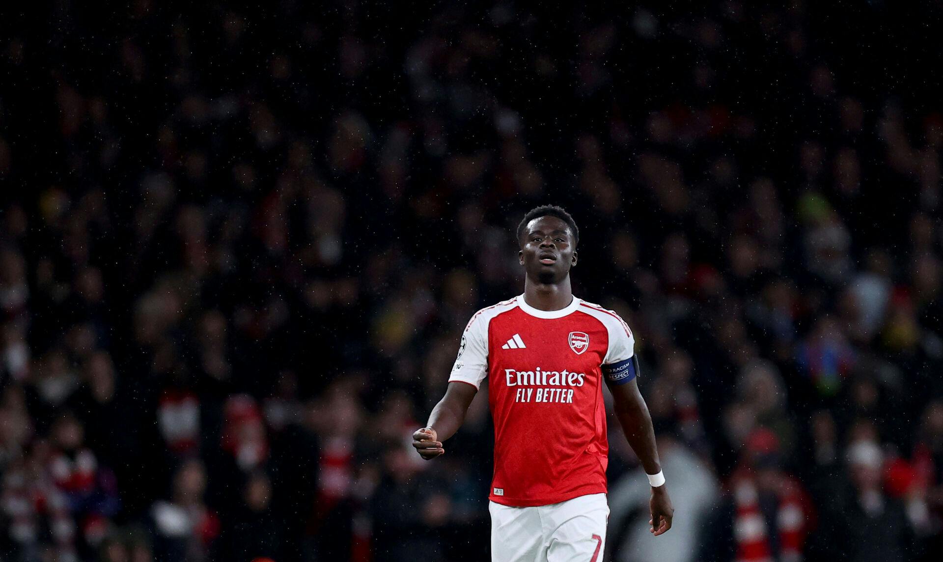 Bukayo Saka var tidligere på ugen med til at besejre Bayern München i Champions League.