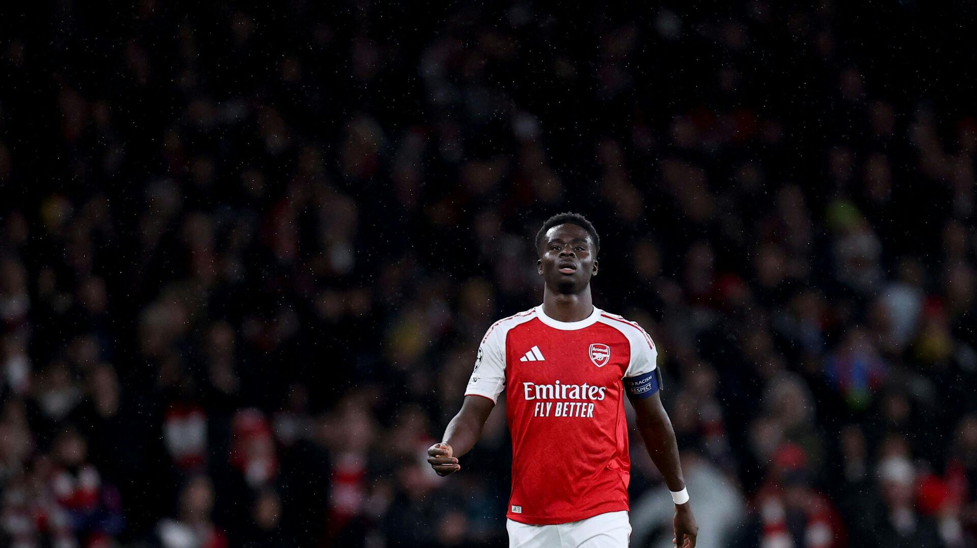 Bukayo Saka var tidligere på ugen med til at besejre Bayern München i Champions League.