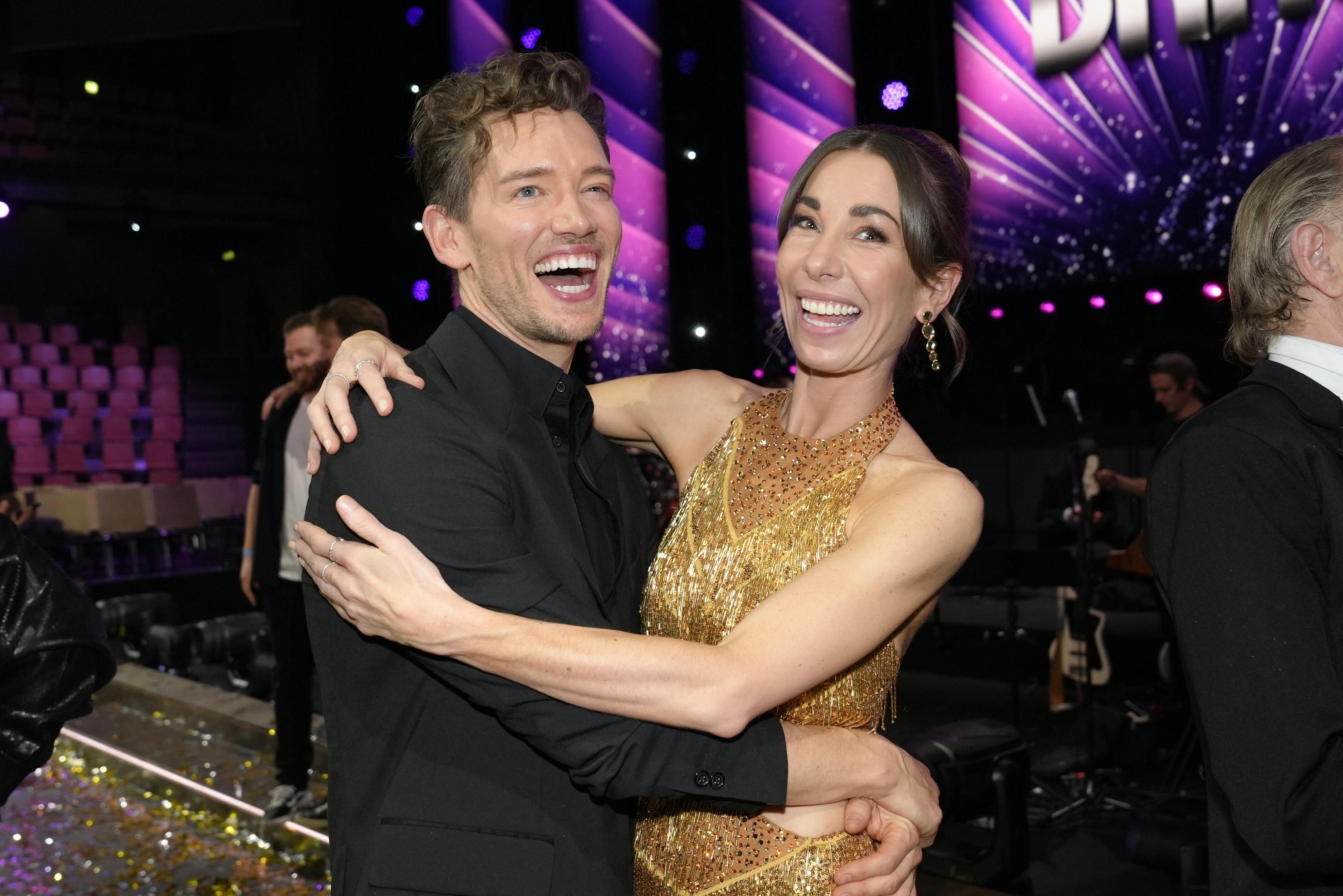 Morten Kjeldgaard var lykkelig over, at lægen havde givet ham grønt lys til at danse lidt i finalen.