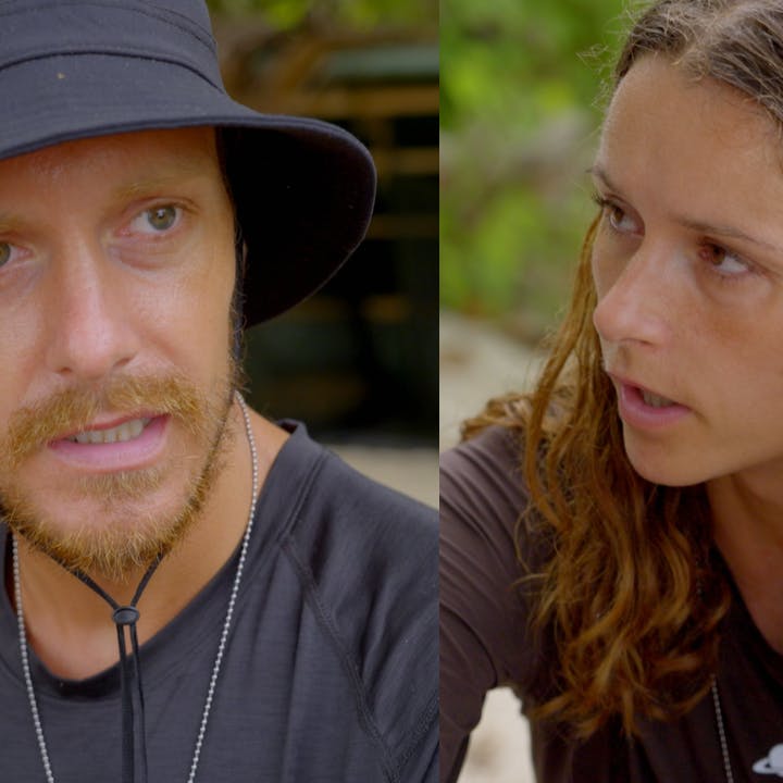 Andreas Holm og Line Bøg Risager forklarer nu, hvad der ligger bag dramaet i ugens afsnit af "Robinson Ekspeditionen".