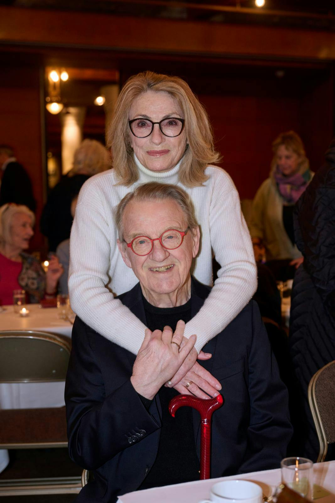 Solbjørg Højfeldt var med for at støtte Henning Jensen, da han modtog sin ærespris.