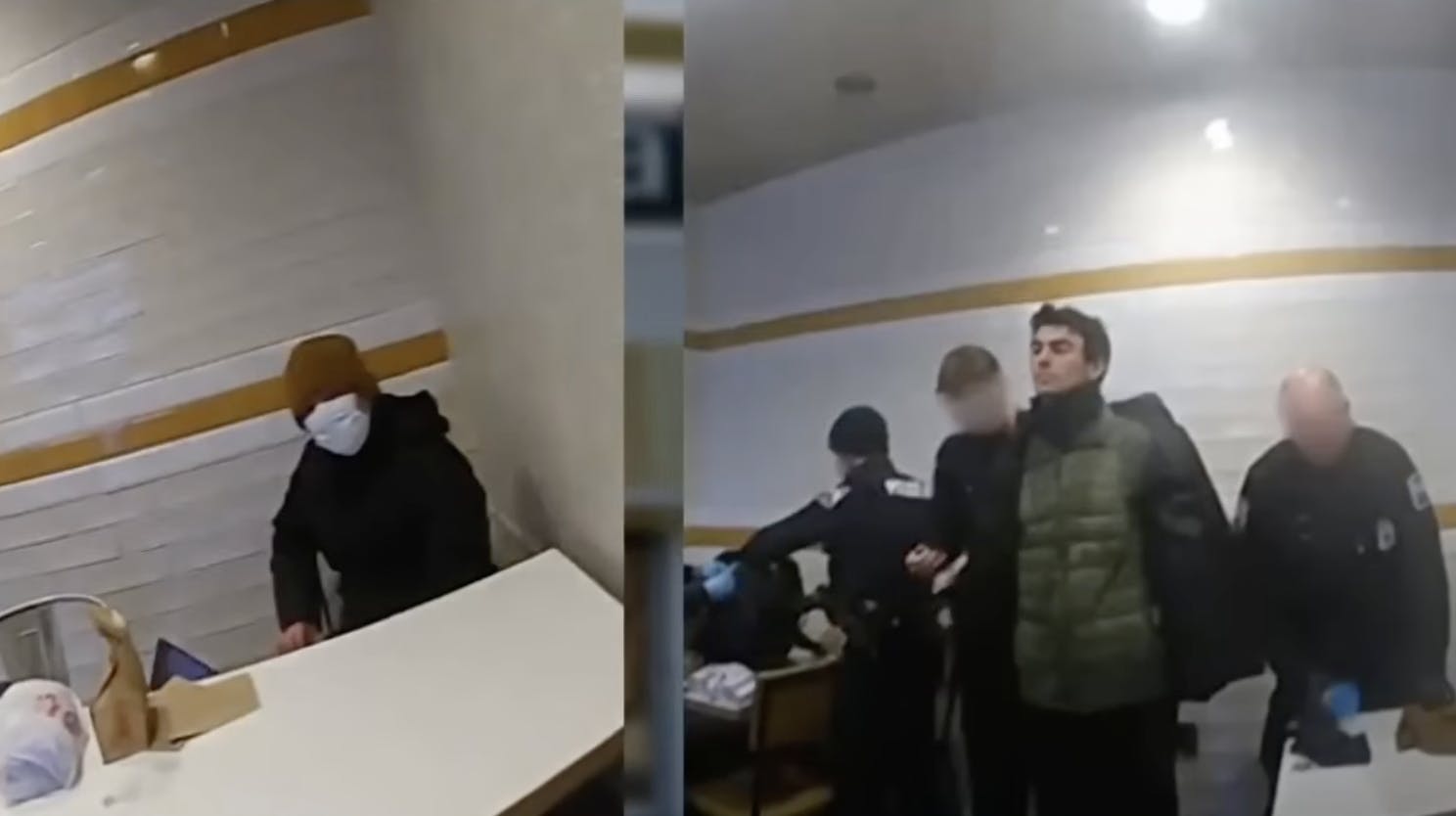 Her bliver Luigi Mangione pågrebet.