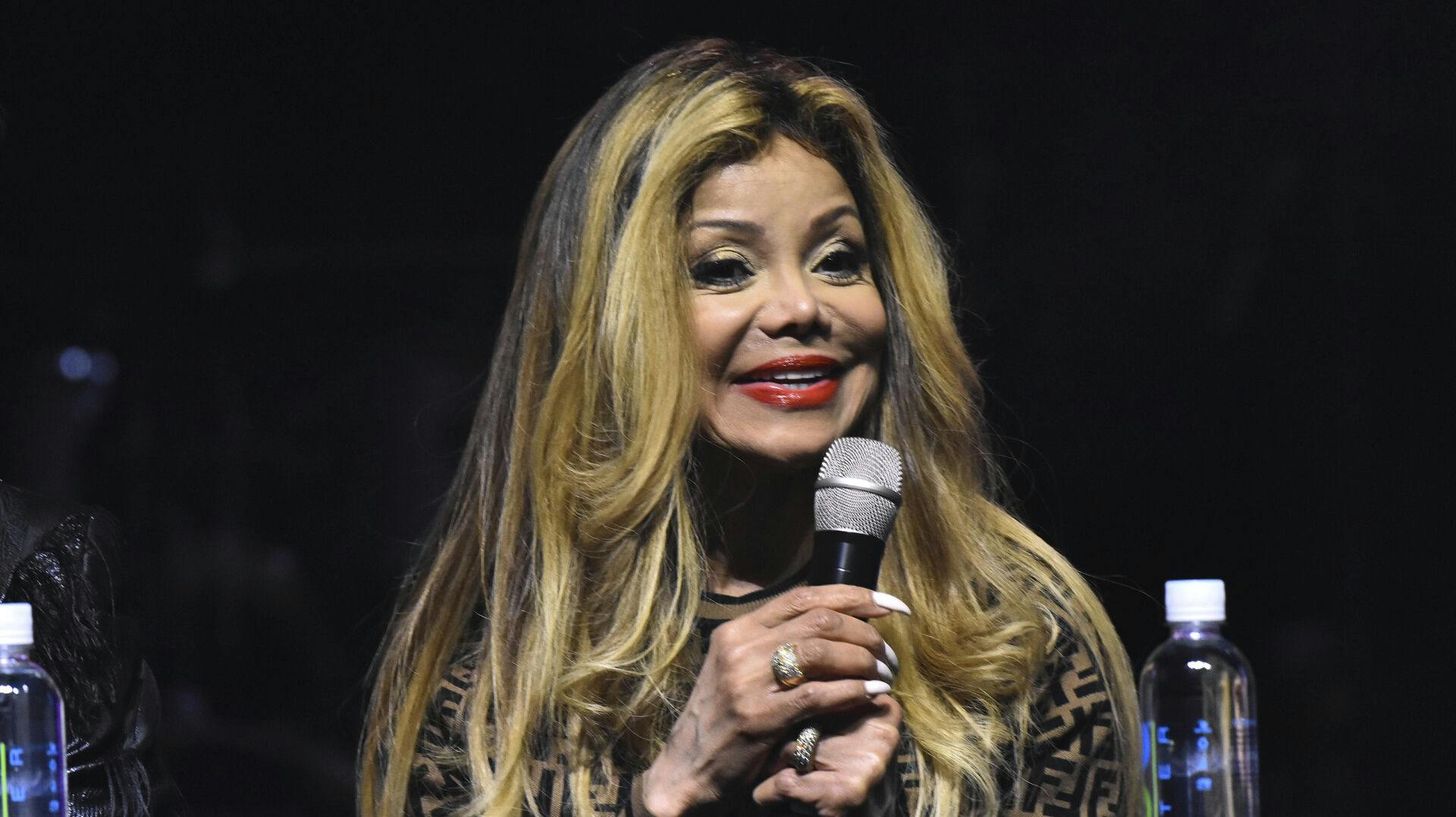 Photo by: CT/EPX/STAR MAX/IPx 10/22/19 La Toya Jackson at a press conference to present 'Forever: The best Show About The King of Pop' in tribute to Michael Jackson at Centro Cultural Teatro 1 in Mexico City, Mexico.