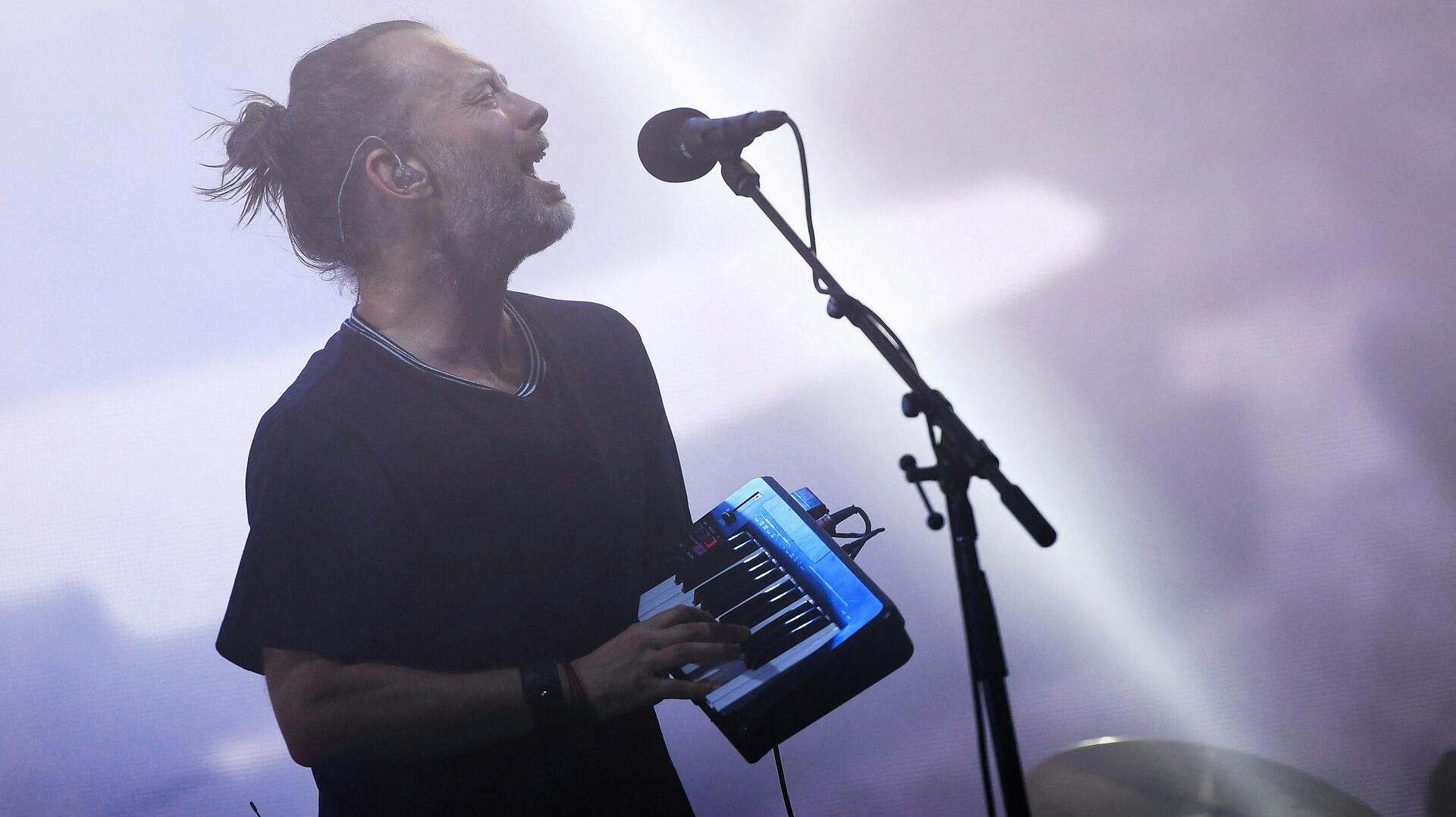 Radiohead spiller igen fredag aften. Billedet er fra en tidligere koncert.