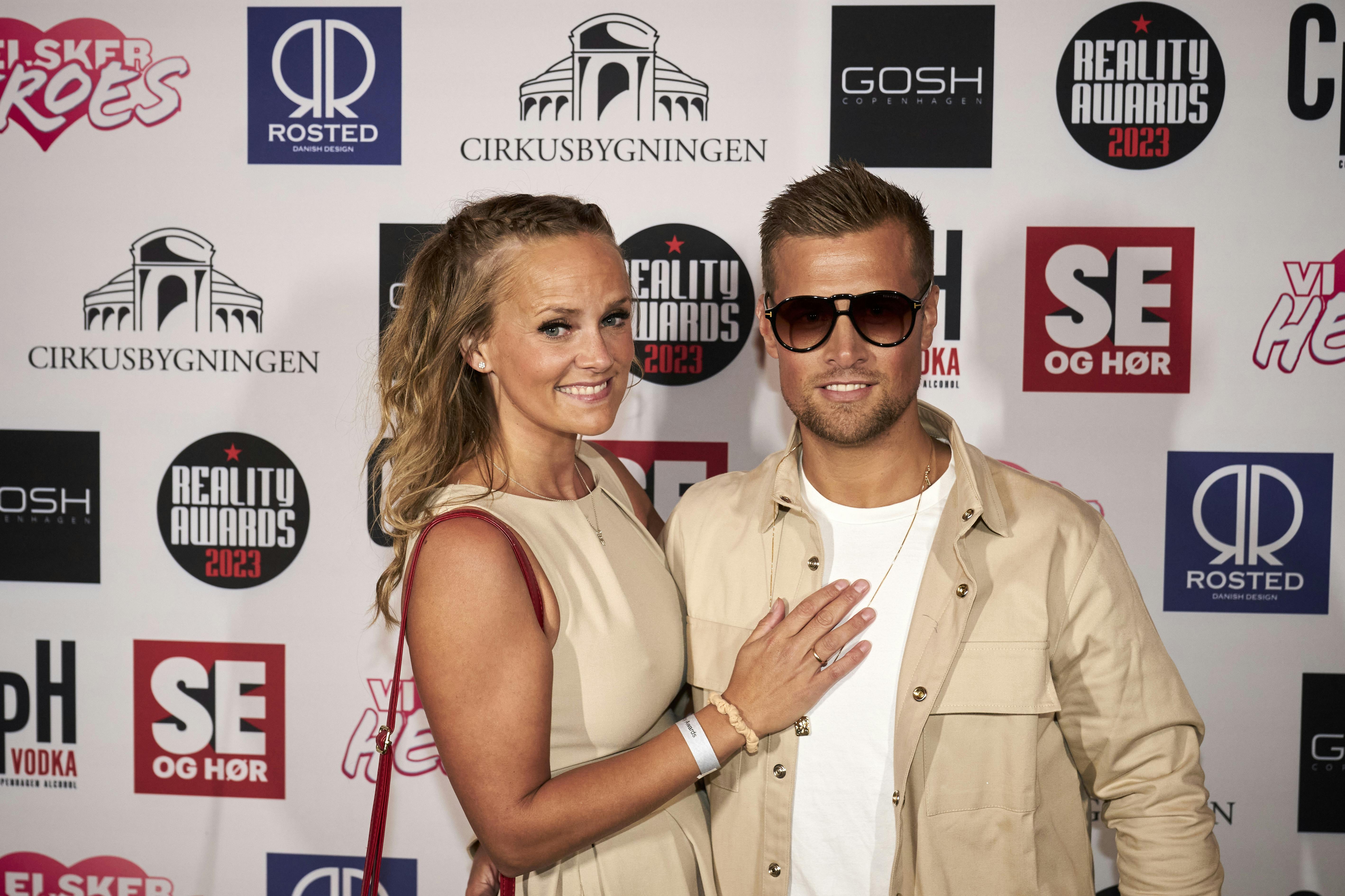 Anders Thimm havde Amilie med til Reality Awards 2023. Parret nåede at være gift i tre måneder.