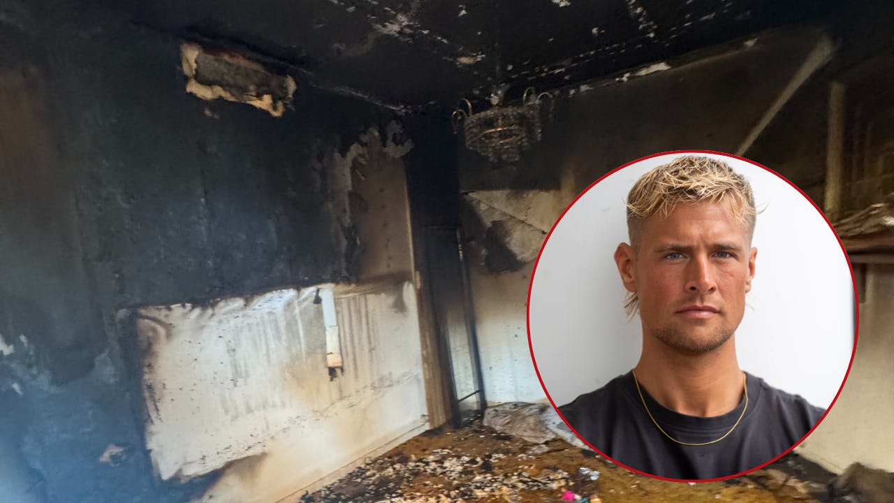 Anders Thimms kæreste og hendes to børn var i huset, da det brændte under hans "Robinson Ekspeditionen"-deltagelse.