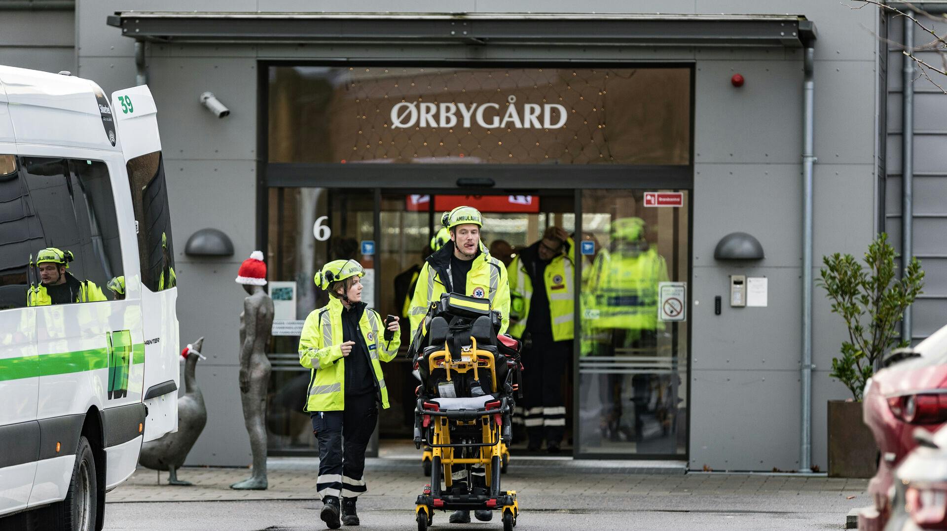 Den første brand blev påsat her på plejehjemmet Ørbygård, mens et supermarked senere blev ramt af en brand i samme område.