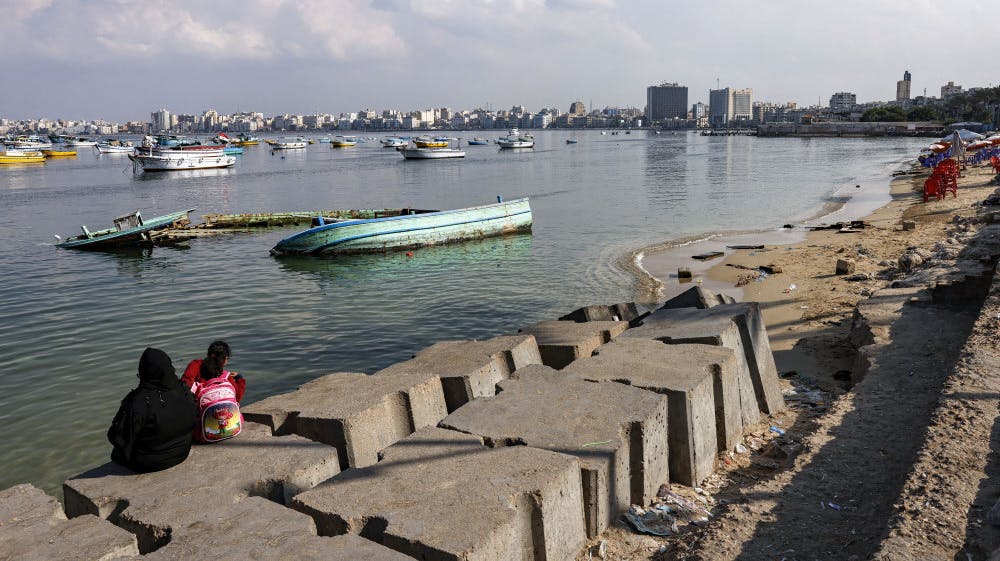 Skibsvraget er fundet i havet ud for Alexandrias kyst i Egypten, hvor øen Antirhodos lå, indtil øen forsvandt under havets overflade - formentlig efter en række jordskælv i det fjerde århundrede. (Arkivfoto).