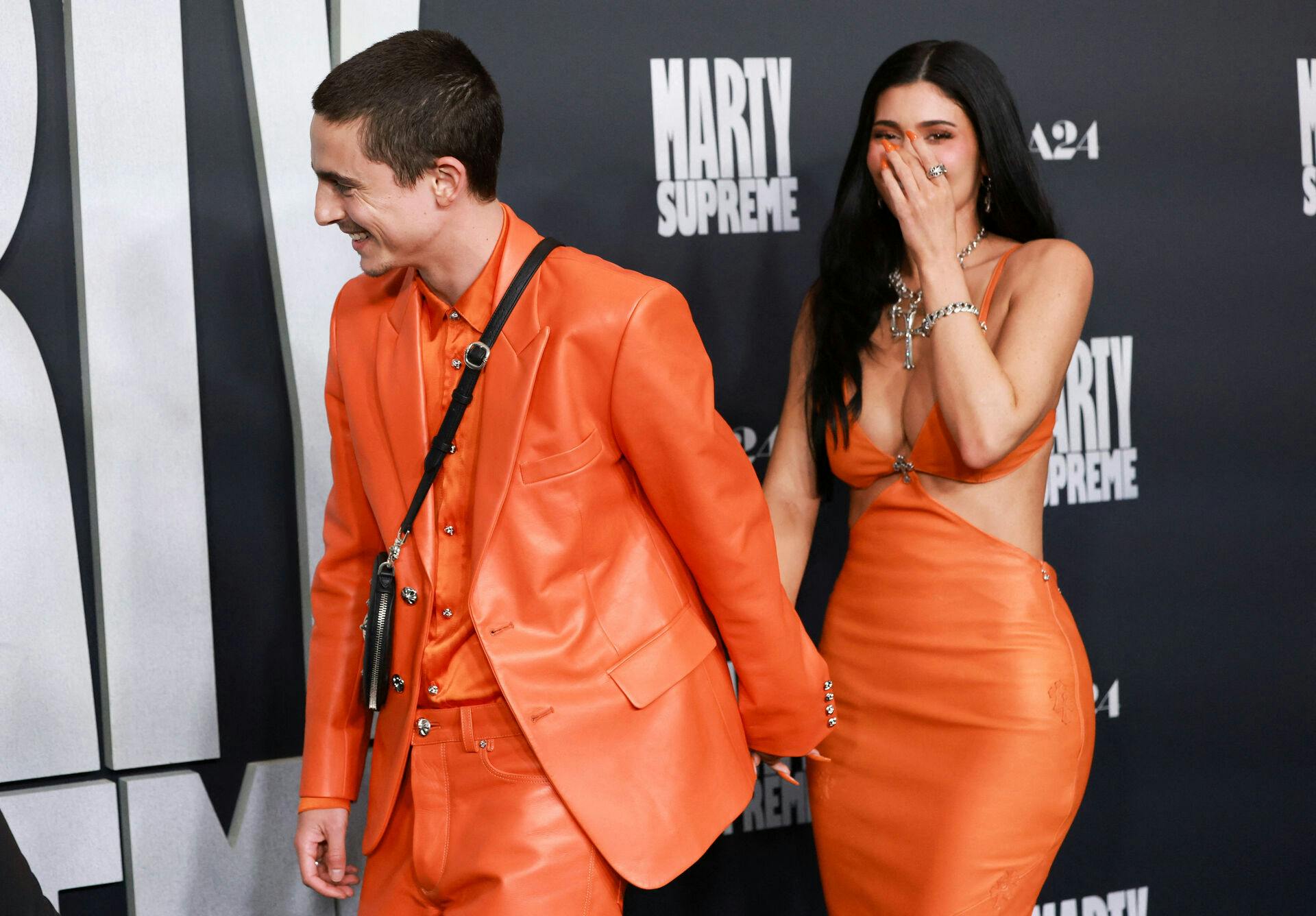 Cast member Timothee Chalamet and Kylie Jenner attend a special screening of the film 'Marty Supreme' in Beverly Hills, California, U.S., December 8, 2025. REUTERS/Mario Anzuoni