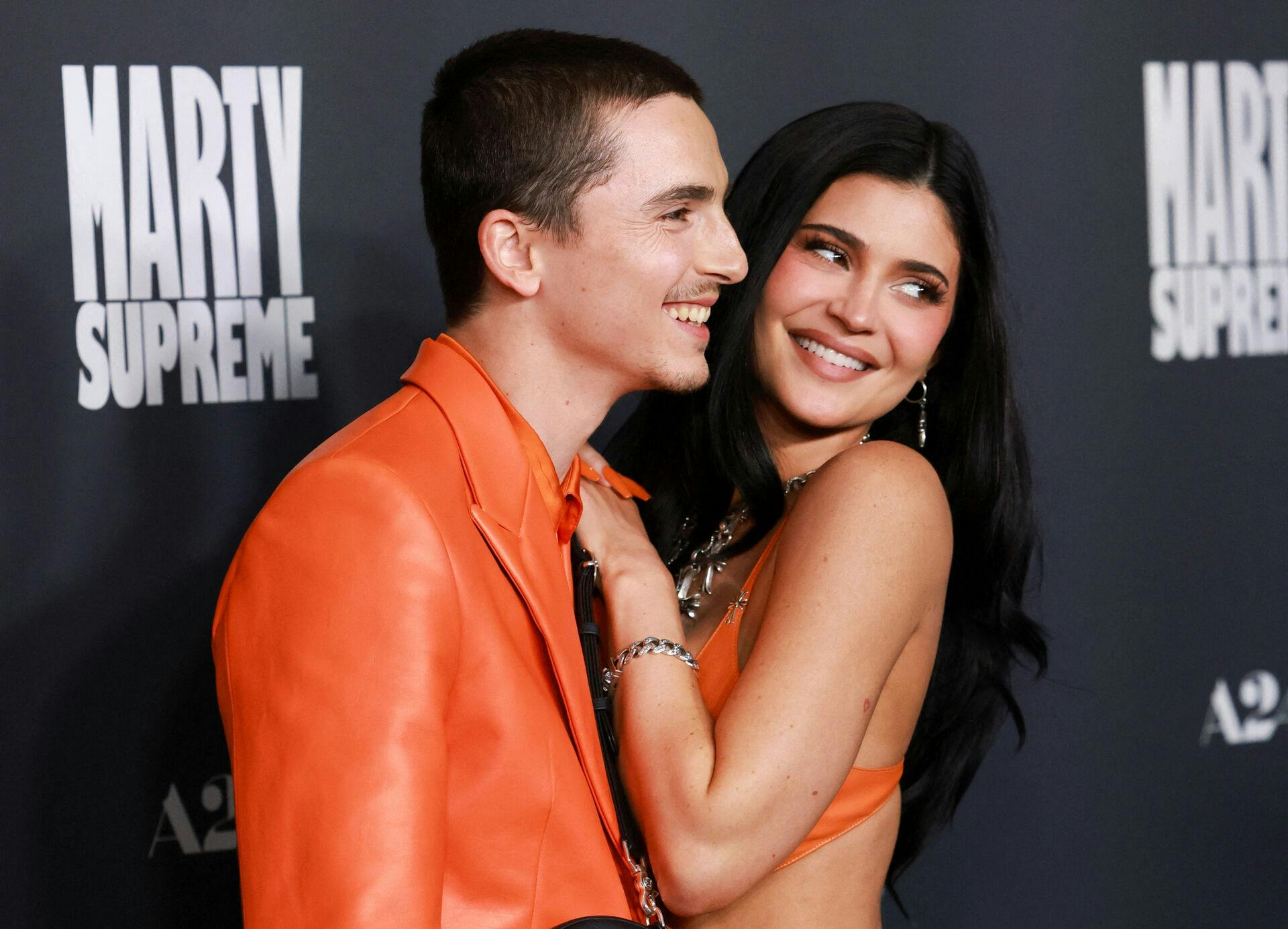 Cast member Timothee Chalamet and Kylie Jenner attend a special screening of the film 'Marty Supreme' in Beverly Hills, California, U.S., December 8, 2025. REUTERS/Mario Anzuoni