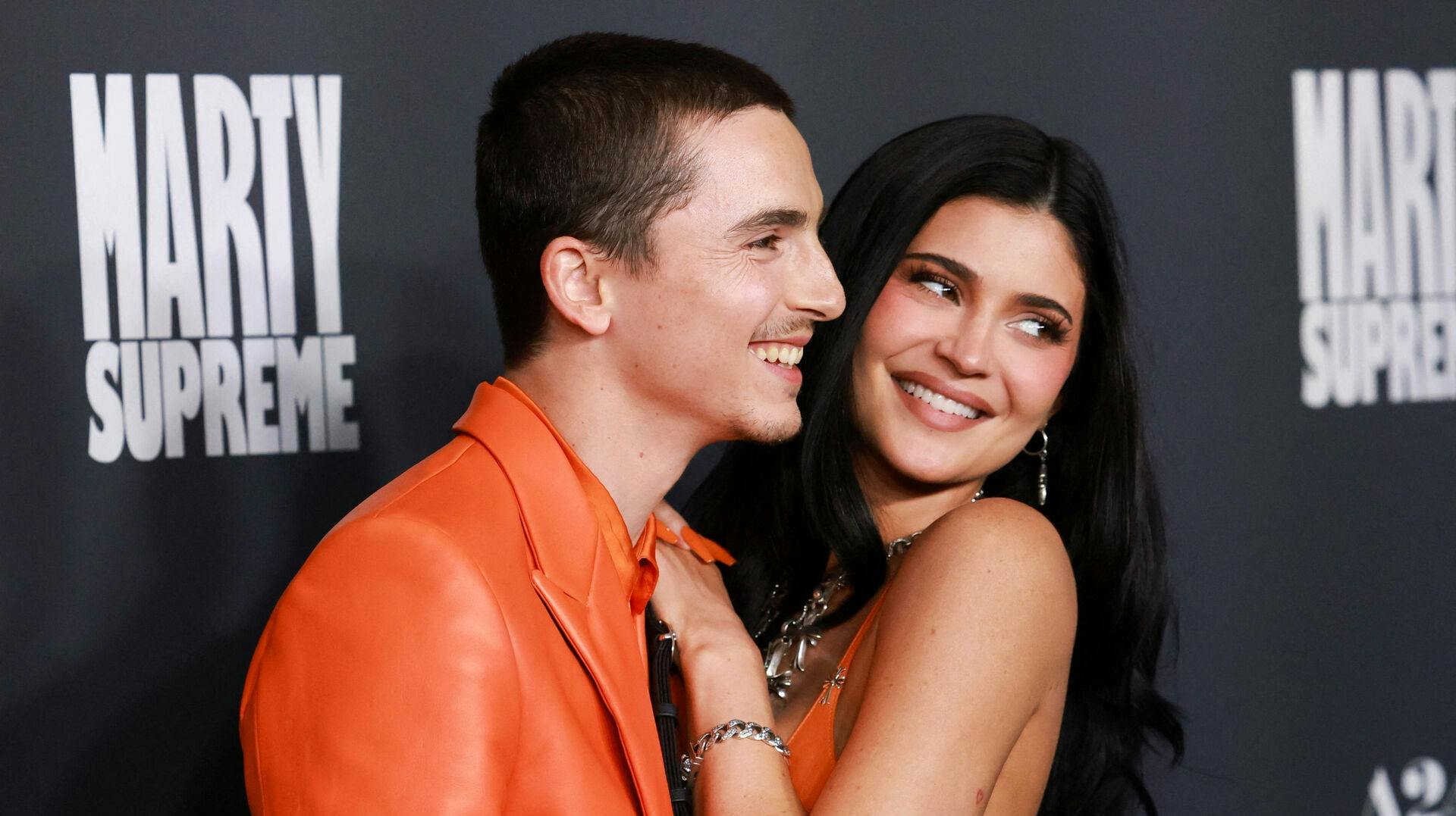 Cast member Timothee Chalamet and Kylie Jenner attend a special screening of the film 'Marty Supreme' in Beverly Hills, California, U.S., December 8, 2025. REUTERS/Mario Anzuoni