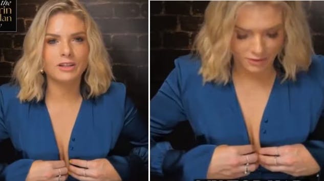 Knapperne poppede pludselig op midt under interview!