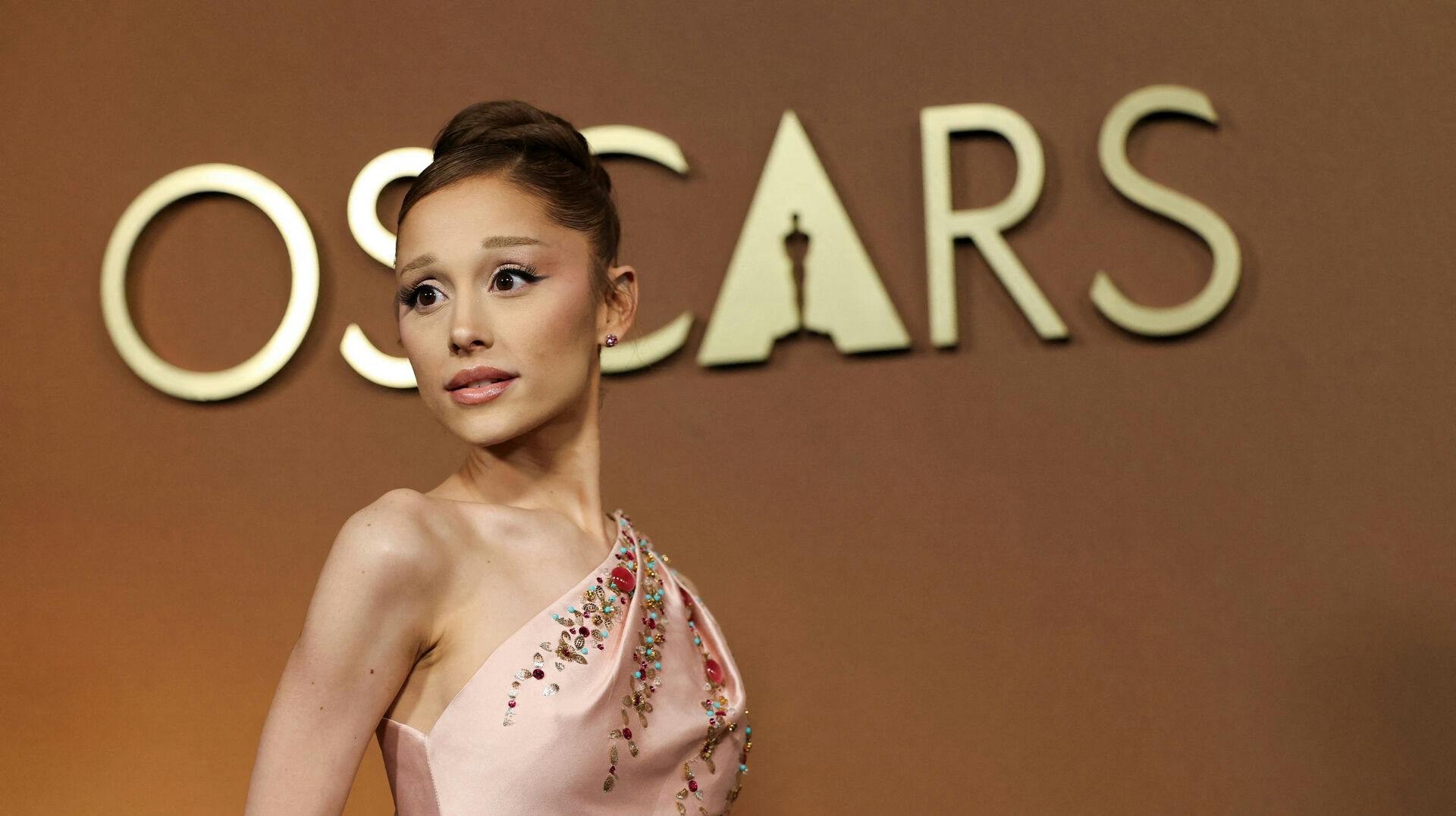 Ariana Grande attends the Academy of Motion Picture Arts and Sciences 16th Governors Awards in Los Angeles, California, U.S., November 16, 2025. REUTERS/Mario Anzuoni