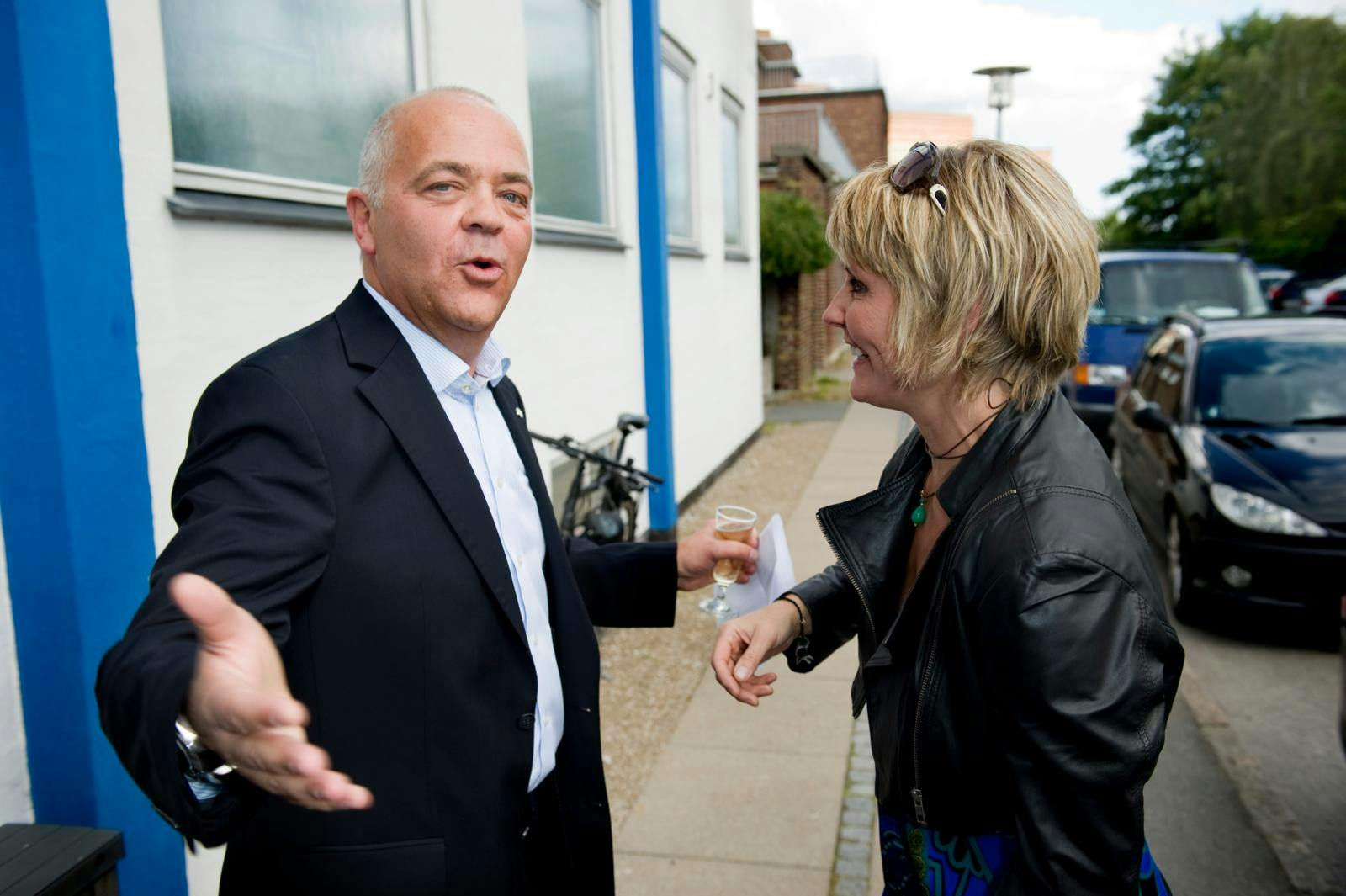 Jes og Line har kendt hinanden i mange år - både privat og som kolleger på TV 2.