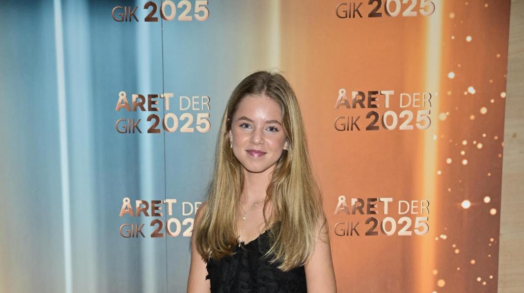 Ingrid Mørch Jørgensen, der for nyligt har vundet "Den Store Bagedyst" på DR, dukkede op sammen med sin kæreste til "Året, der gik".