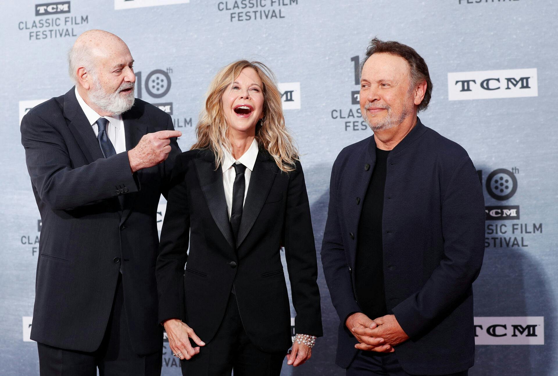 Rob Reiner sammen med Meg Ryan og Billy Crystal.