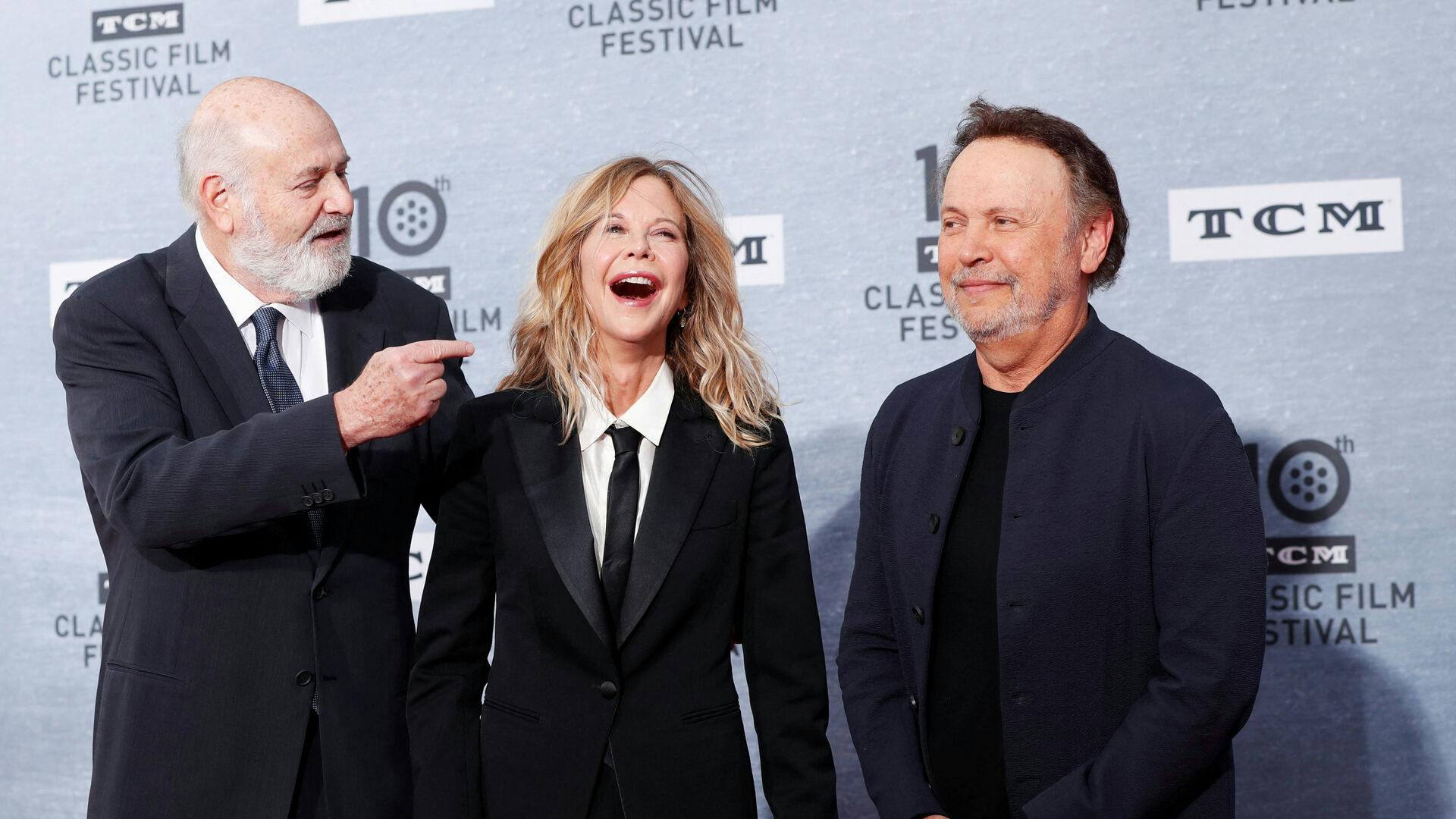 Rob Reiner sammen med Meg Ryan og Billy Crystal.
