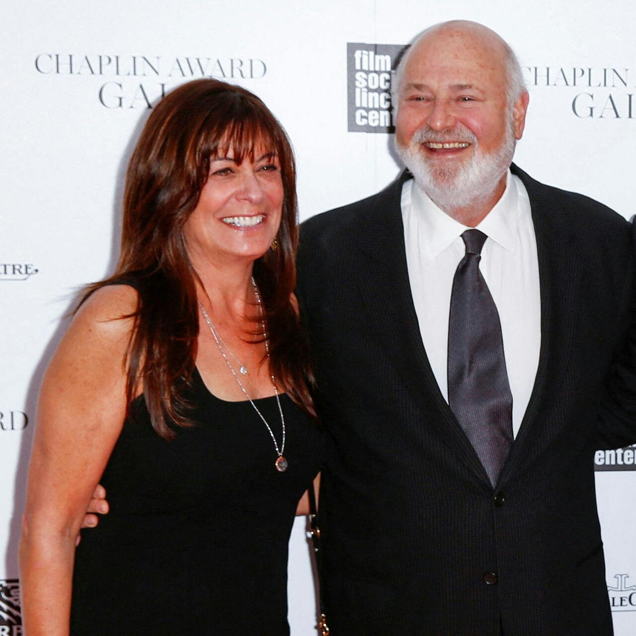 Honoree Rob Reiner arrives with his wife Michele, and son Nick at the 41st Annual Chaplin Award Gala in New York City, U.S. April 28, 2014. REUTERS/Lucas Jackson