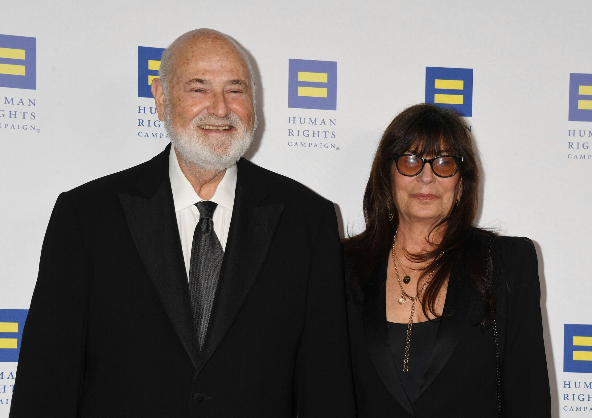 Rob Reiner og konen Michele Reiner ses her tidligere i år. Begge blev angiveligt stukket ihjel,