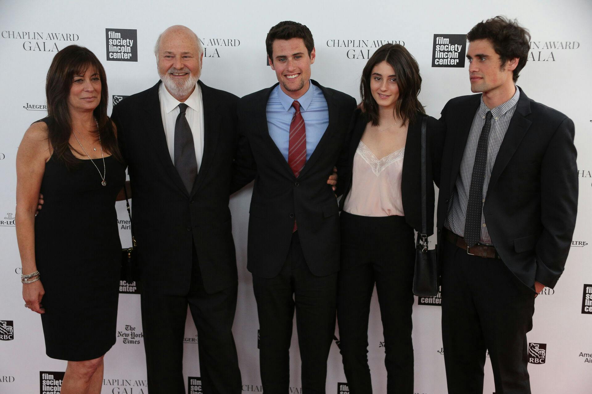 Photo by: NDZ/STAR MAX/IPx 2025 12/15/25 Nick Reiner arrested in connection with the fatal stabbings of Rob Reiner and Michele Singer Reiner STAR MAX File Photo: 4/28/14 Michele Reiner, Rob Reiner, Jake Reiner, Romy Reiner and Nick Reiner attend the 41st Annual Chaplin Award Gala at Avery Fisher Hall at Lincoln Center for the Performing Arts on April 28, 2014 in New York City.