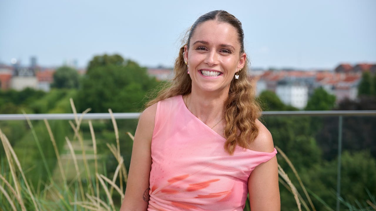 Line Bøg Risager til forpremieren på "Robinson Ekspeditionen".