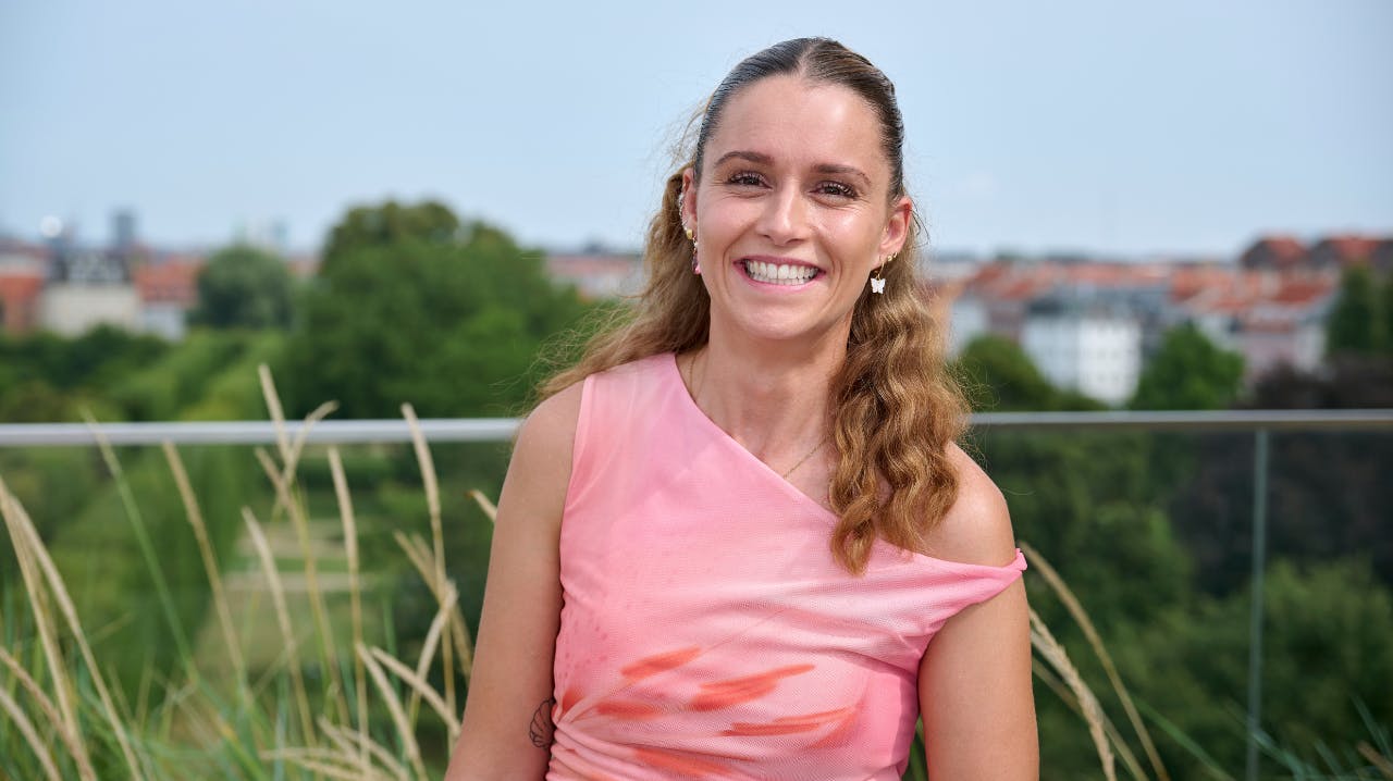 Line Bøg Risager til forpremieren på "Robinson Ekspeditionen".