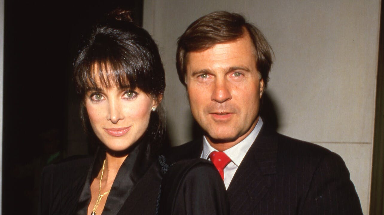 Gil Gerard med ekskonen Connie Seleca i 1980'erne.