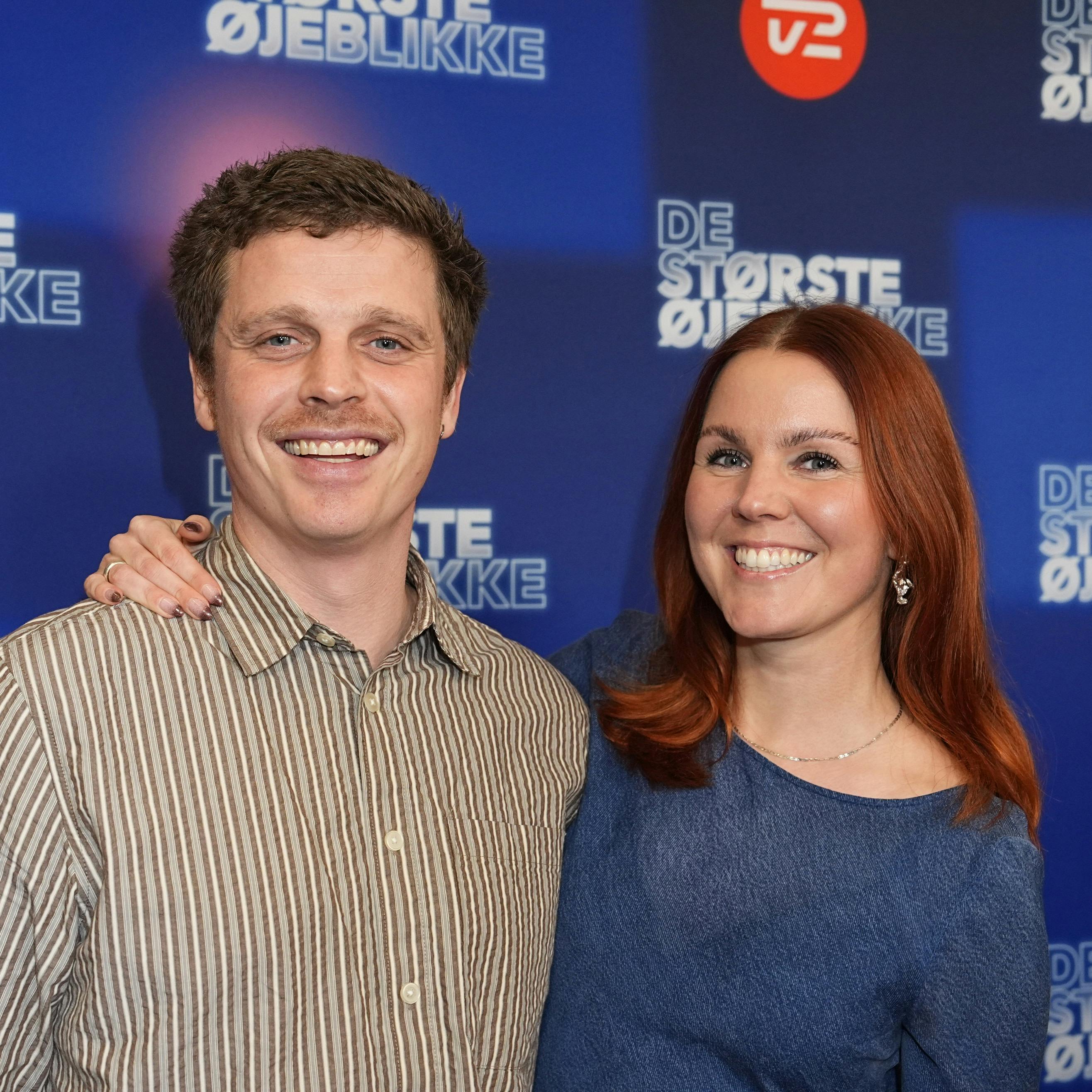 Otto Olrik og Amalie Klæstrup var på den røde løber til "De største øjeblikke" 2025.