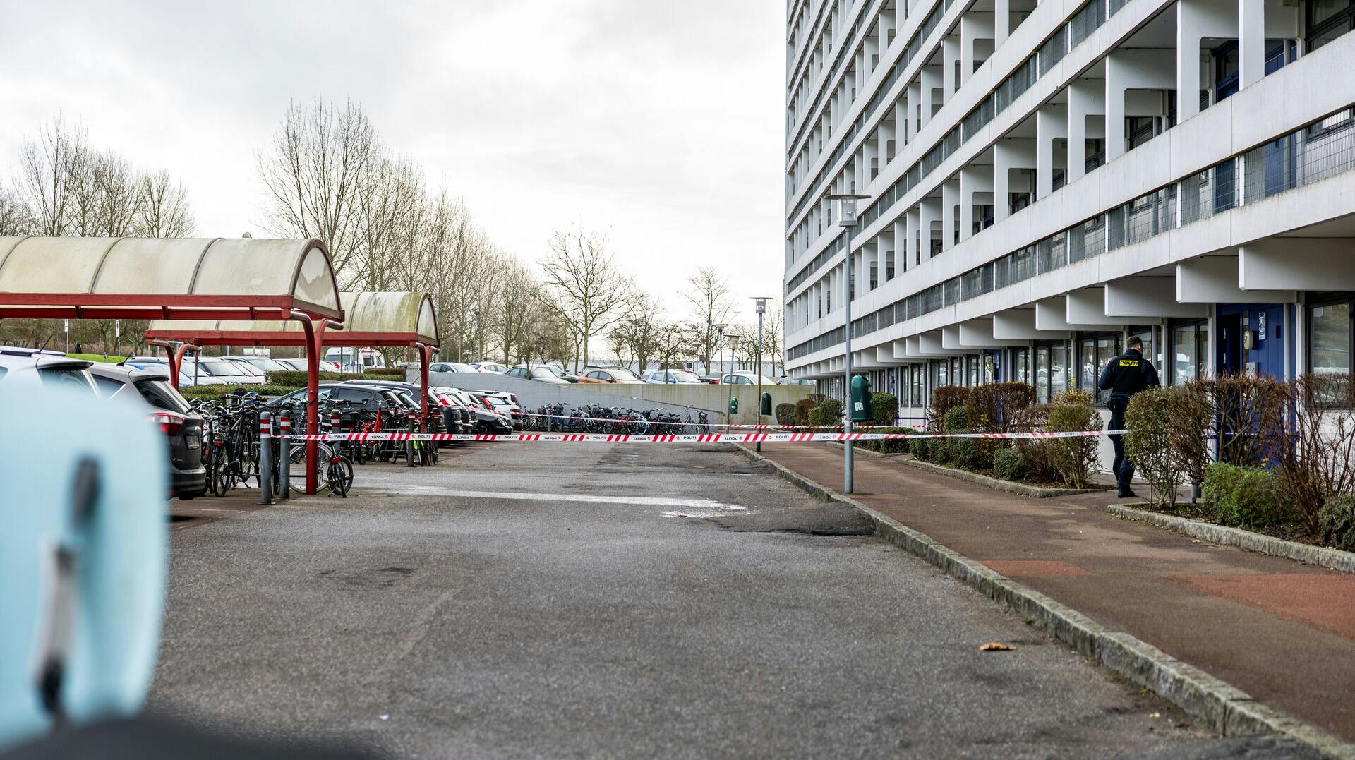 Et område er blevet spærret i forbindelse med den tragiske sag.