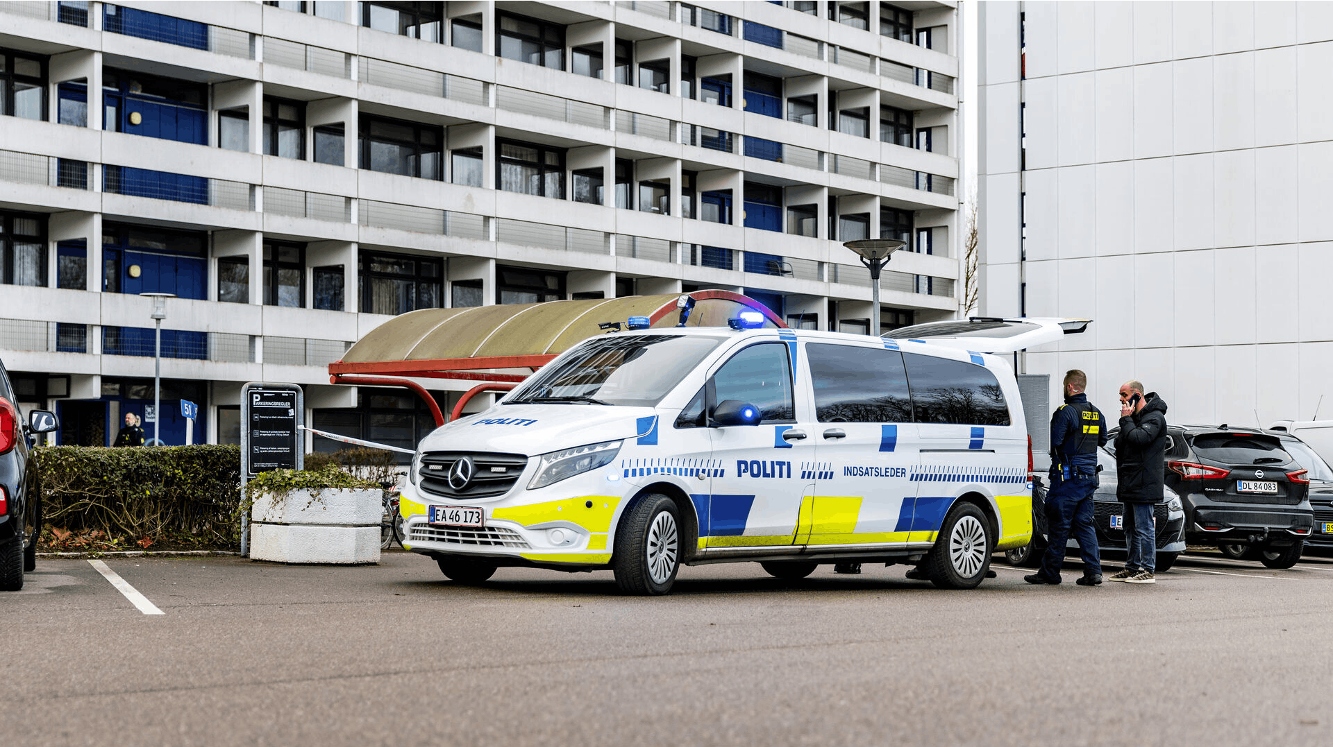 Beboerne i området er naturligvis i chok og sorg efter dødsfaldet.