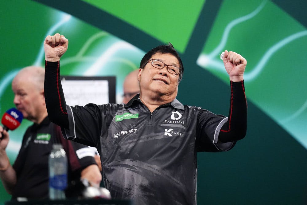 Paul Lim slog sensationelt svenske Jeffrey de Graaf i første runde, men i anden runde viste Luke Humphries dart i ren verdensklasse. (Arkivfoto). - Foto: John Walton/Ritzau Scanpix