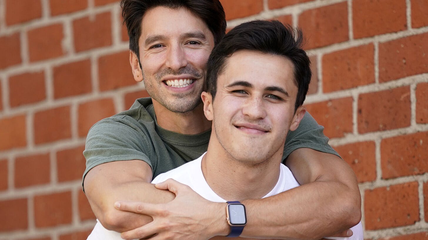 TikTok personalities Ian Paget, left, and Chris Olsen