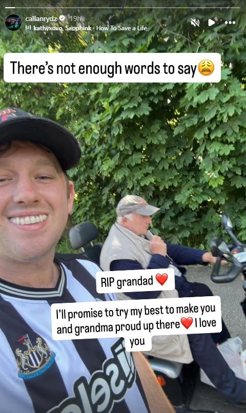 Bedstefaren nåede lige at se Callan Rydz spille sig videre til tredje runde ved VM.