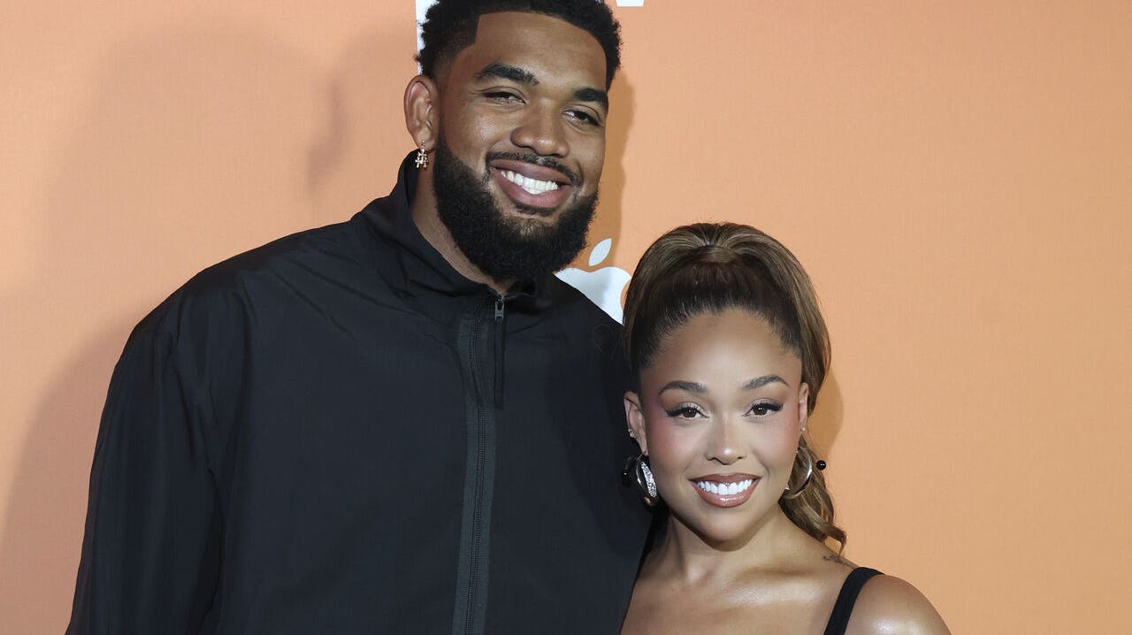 Karl-Anthony Towns og Jordyn Woods.