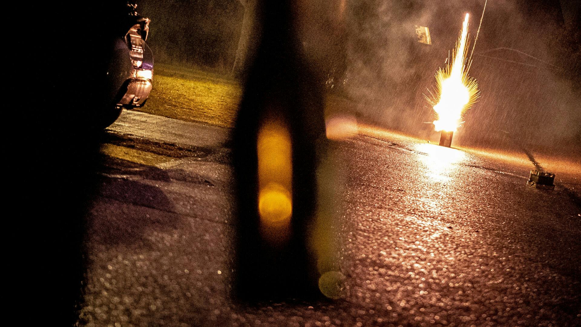 Fyrværkeri skyder det nye år ind nær Køge, søndag den 1. januar 2023.. (Foto: Mads Claus Rasmussen/Ritzau Scanpix)